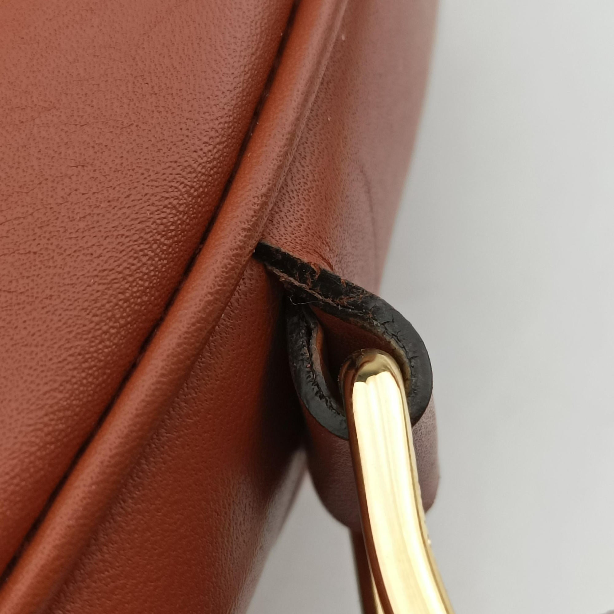 Pre-owned Celine Besace 16 Small Brown Leather W-SL-2 shoulderbag | stylenewstar