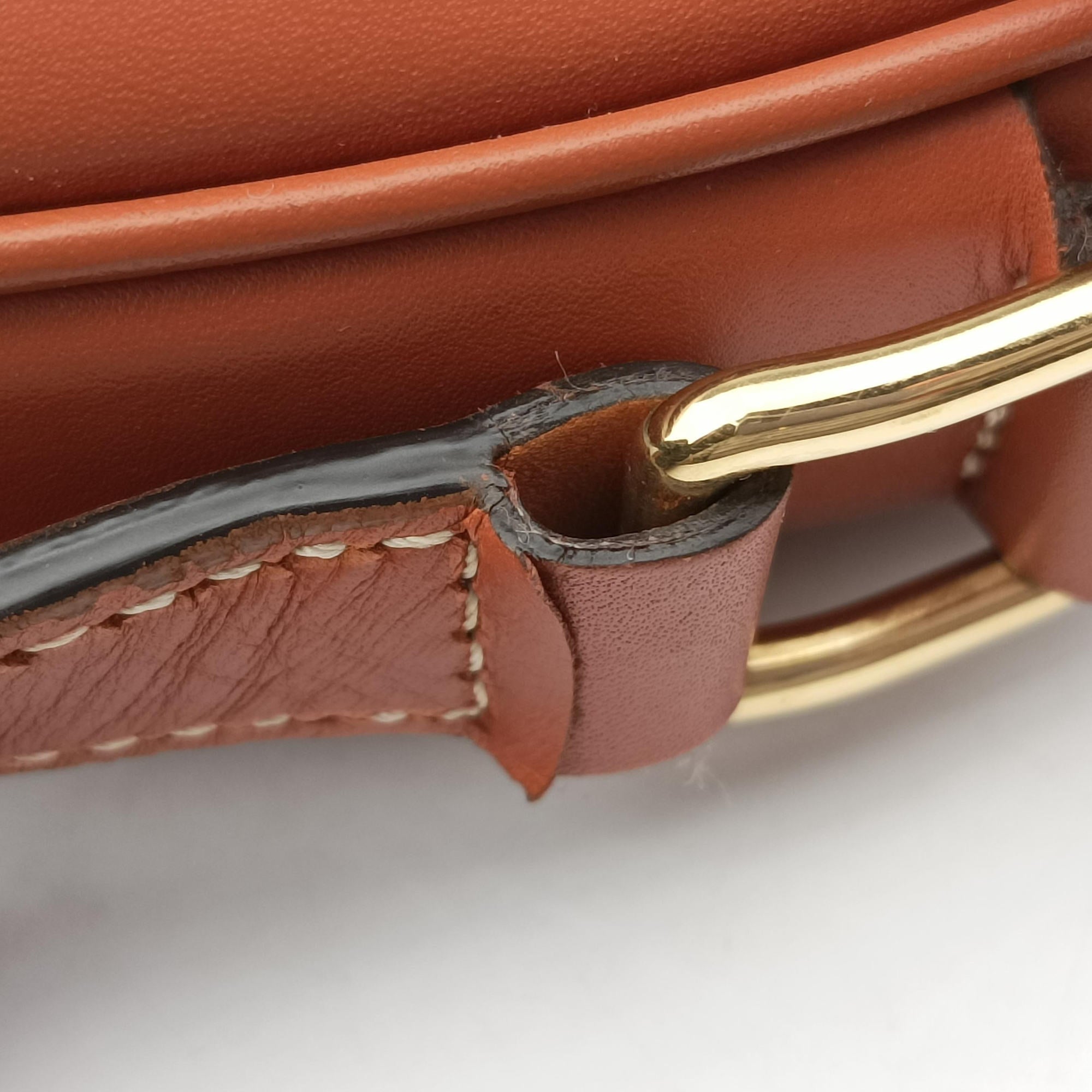 Pre-owned Celine Besace 16 Small Brown Leather W-SL-2 shoulderbag | stylenewstar