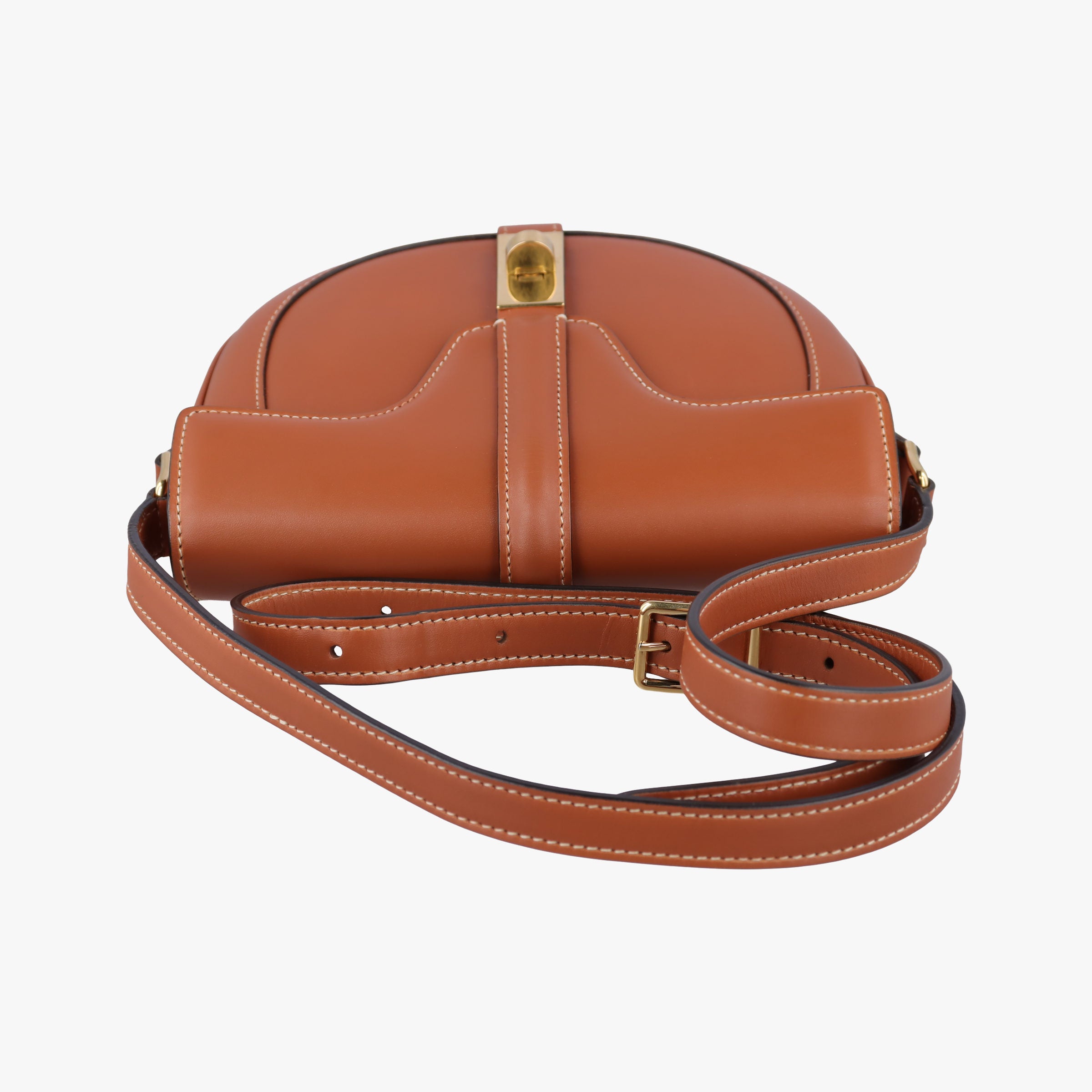 Pre-owned Celine Besace 16 Small Brown Leather W-SL-2 shoulderbag | stylenewstar