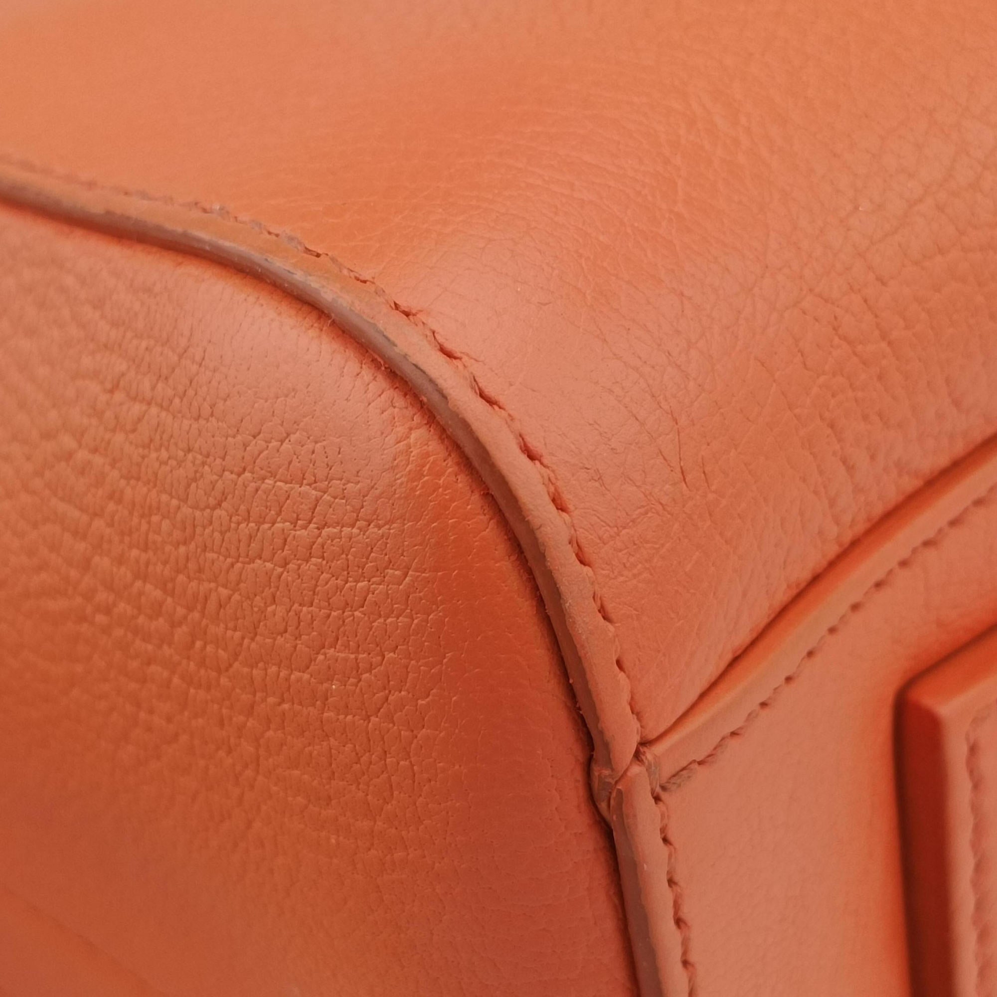 Pre-owned Givenchy Antigona Orange Leather  shoulderbag | stylenewstar