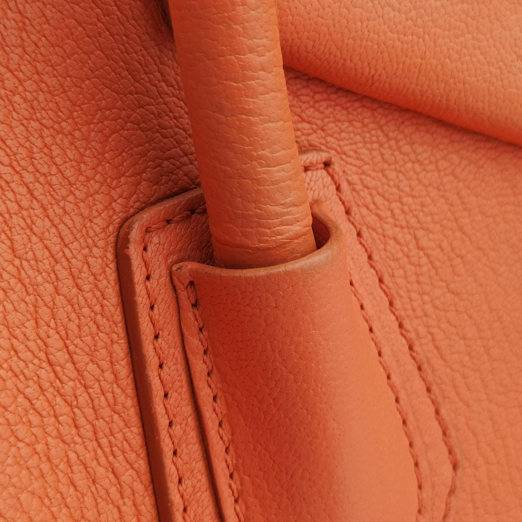 Pre-owned Givenchy Antigona Orange Leather  shoulderbag | stylenewstar
