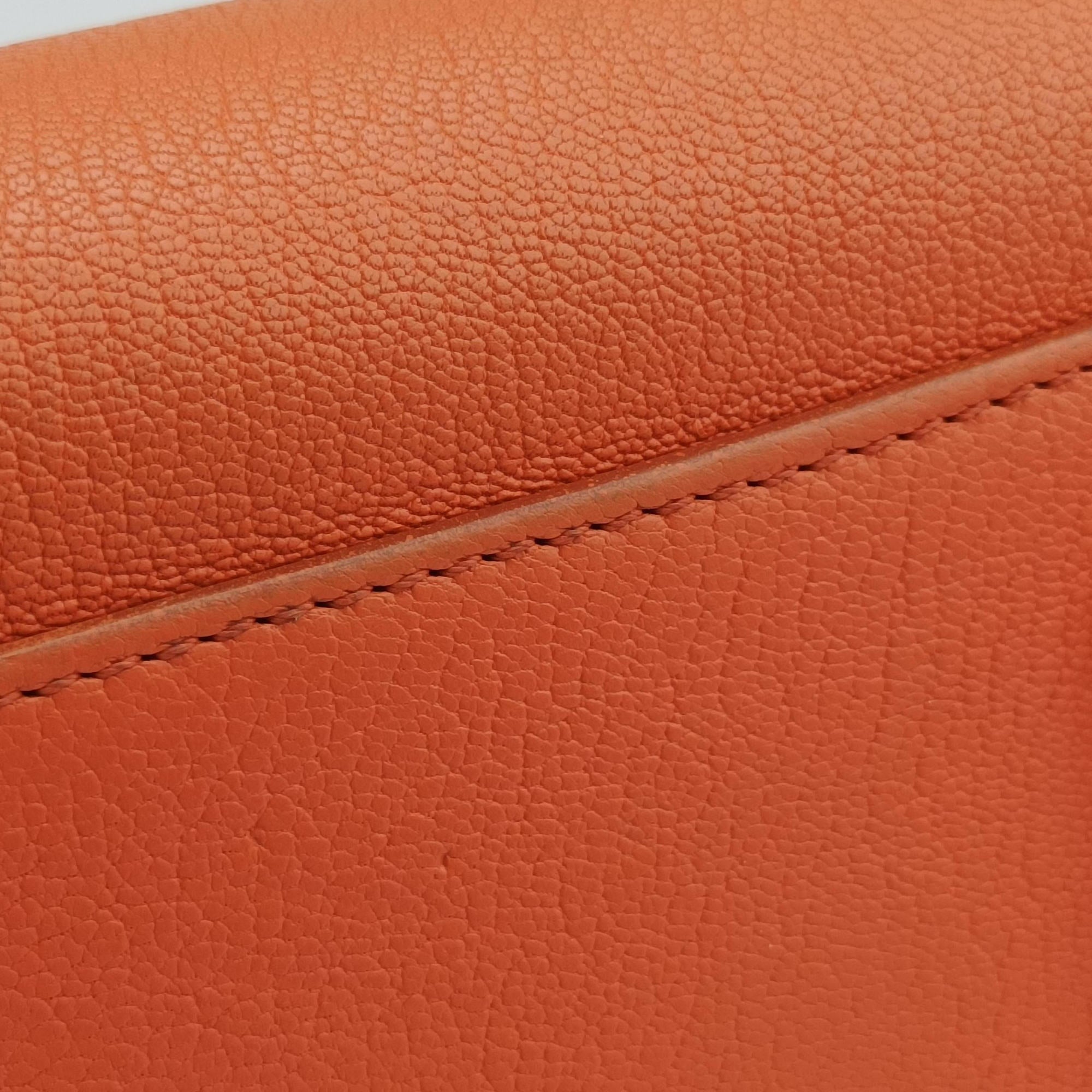 Pre-owned Givenchy Antigona Orange Leather  shoulderbag | stylenewstar