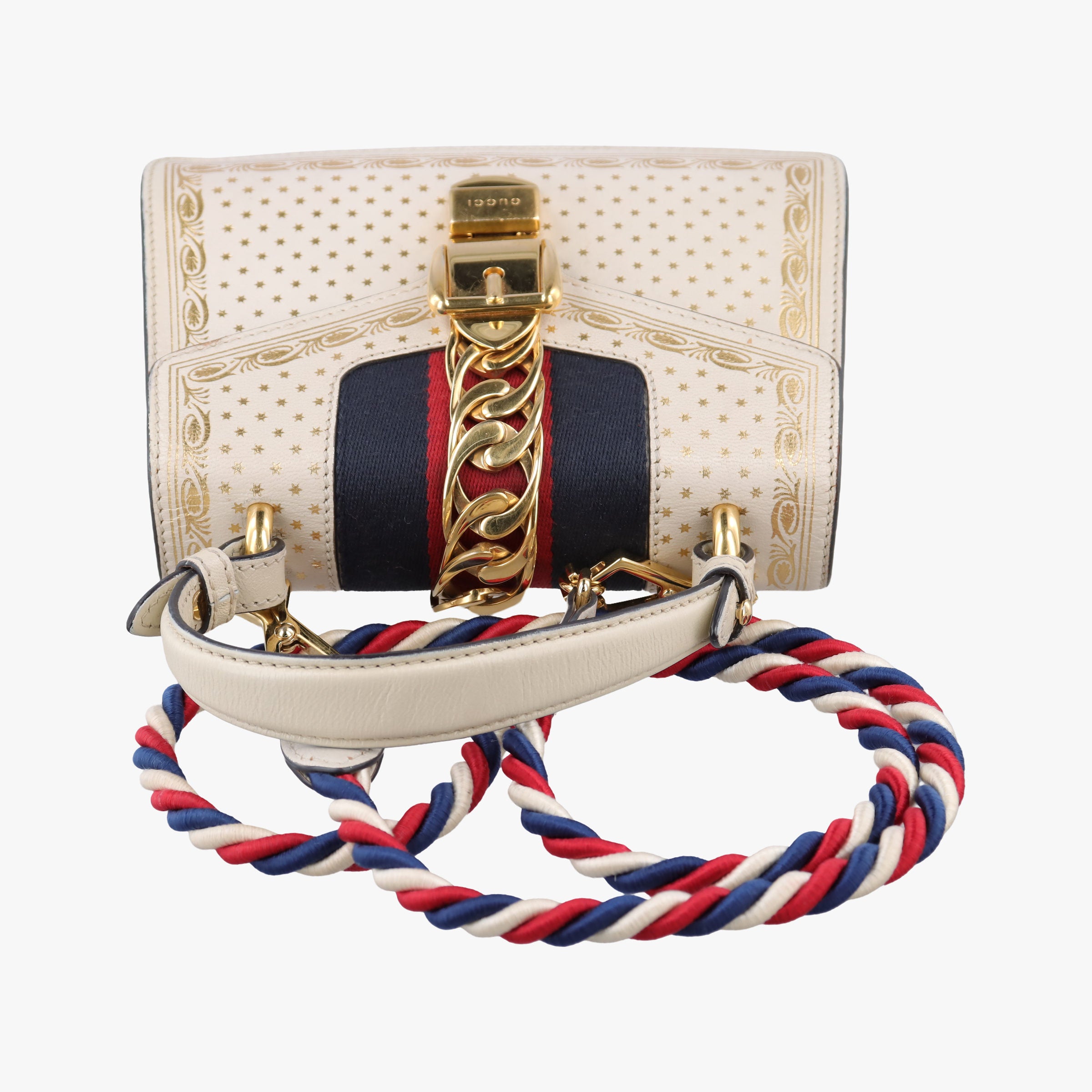 Pre-owned Gucci Sylvie White Leather 470270 shoulderbag | stylenewstar