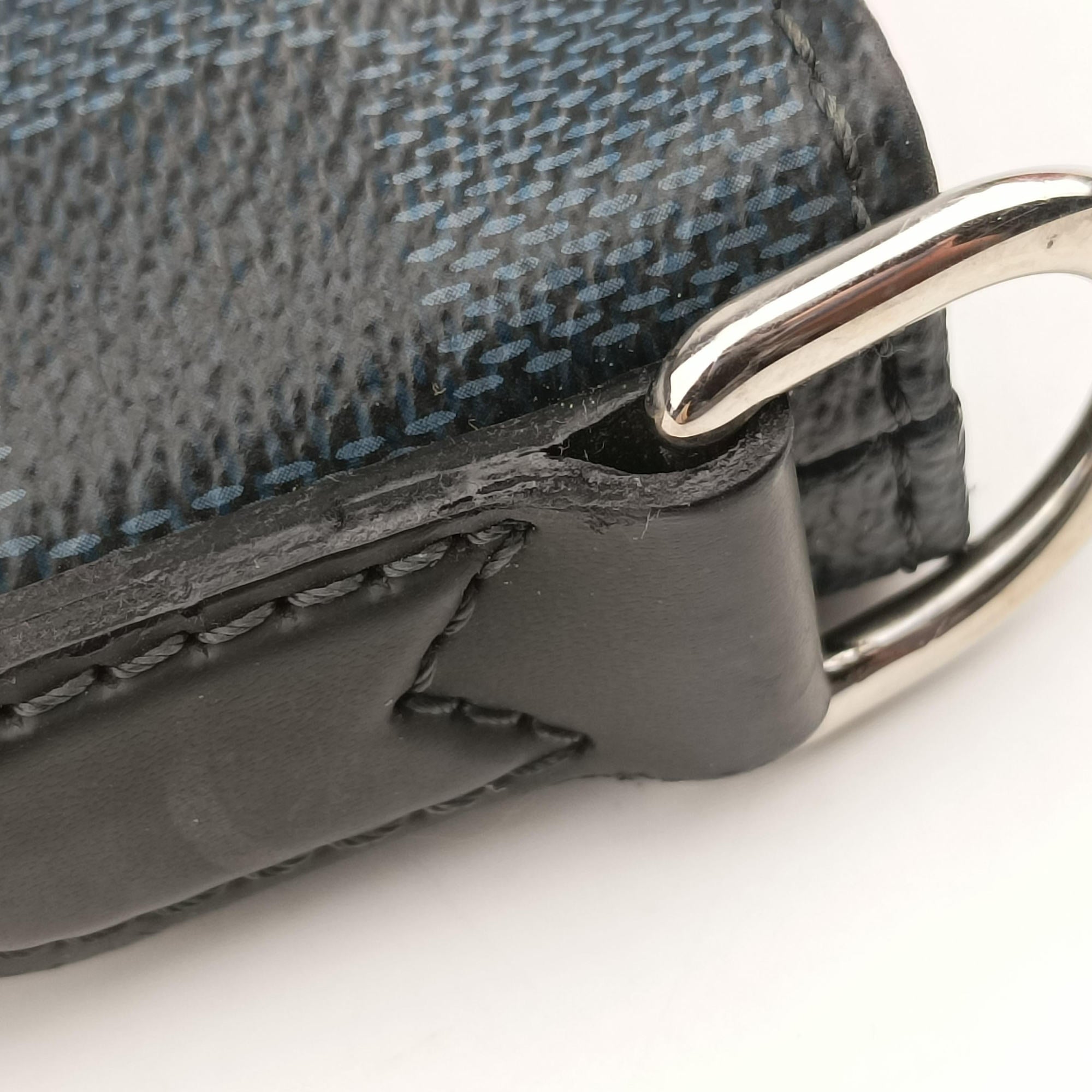 Pre-owned Louis Vuitton Cabas joule Noir Damier Cobalt N42223 handbag | stylenewstar