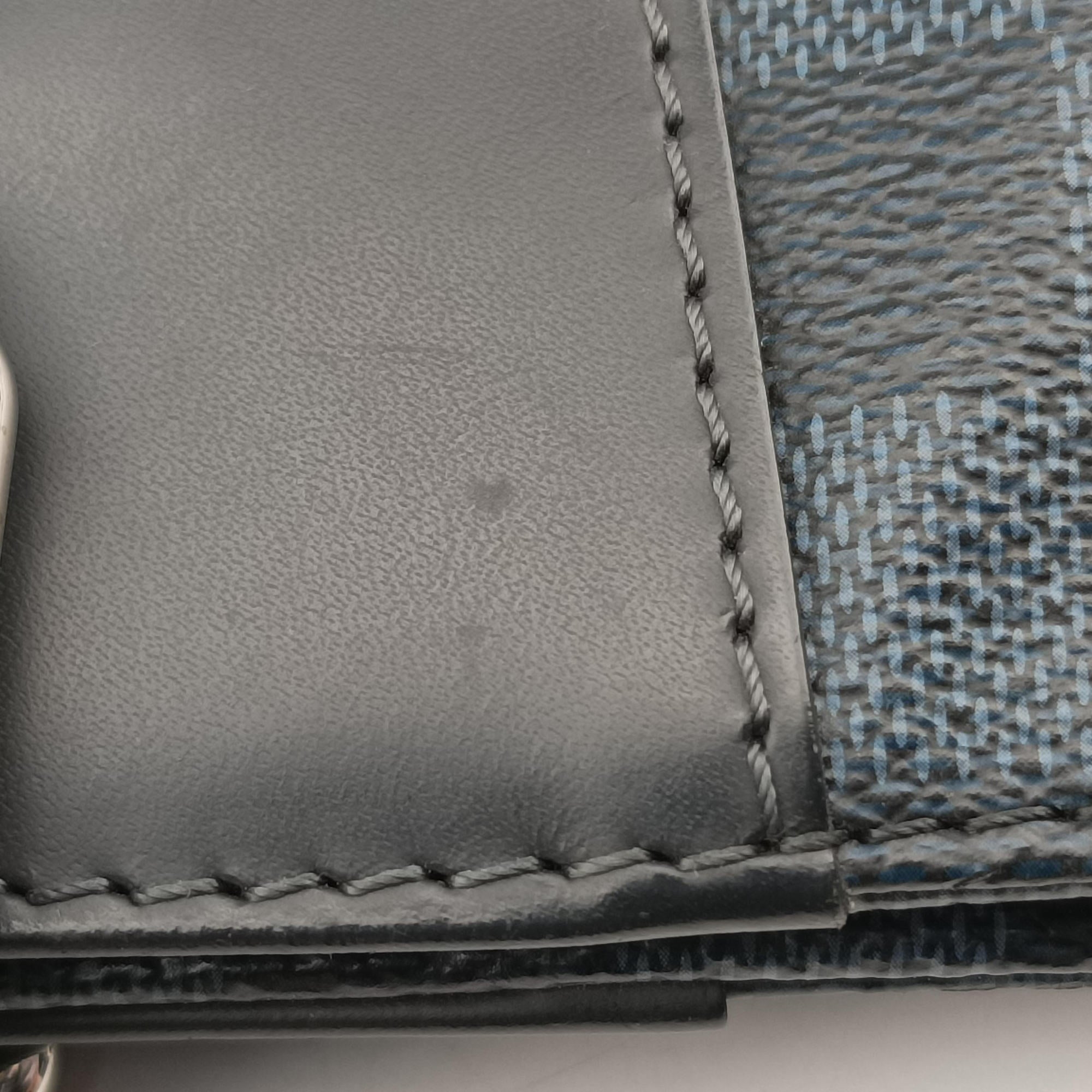 Pre-owned Louis Vuitton Cabas joule Noir Damier Cobalt N42223 handbag | stylenewstar