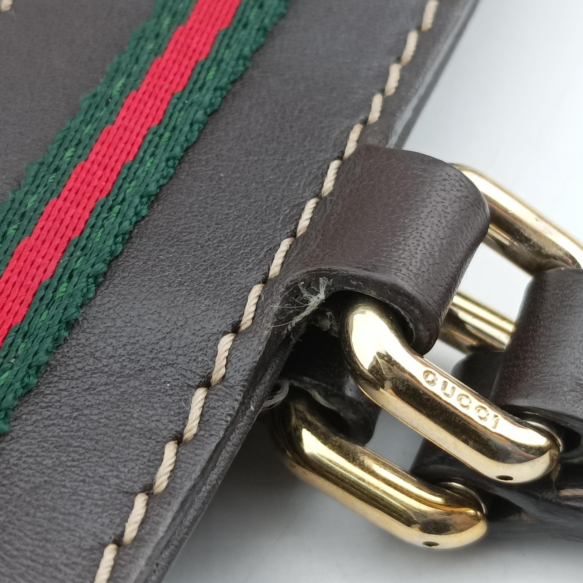 Pre-owned Gucci Mayfair Brown canvas 257061 handbag | stylenewstar