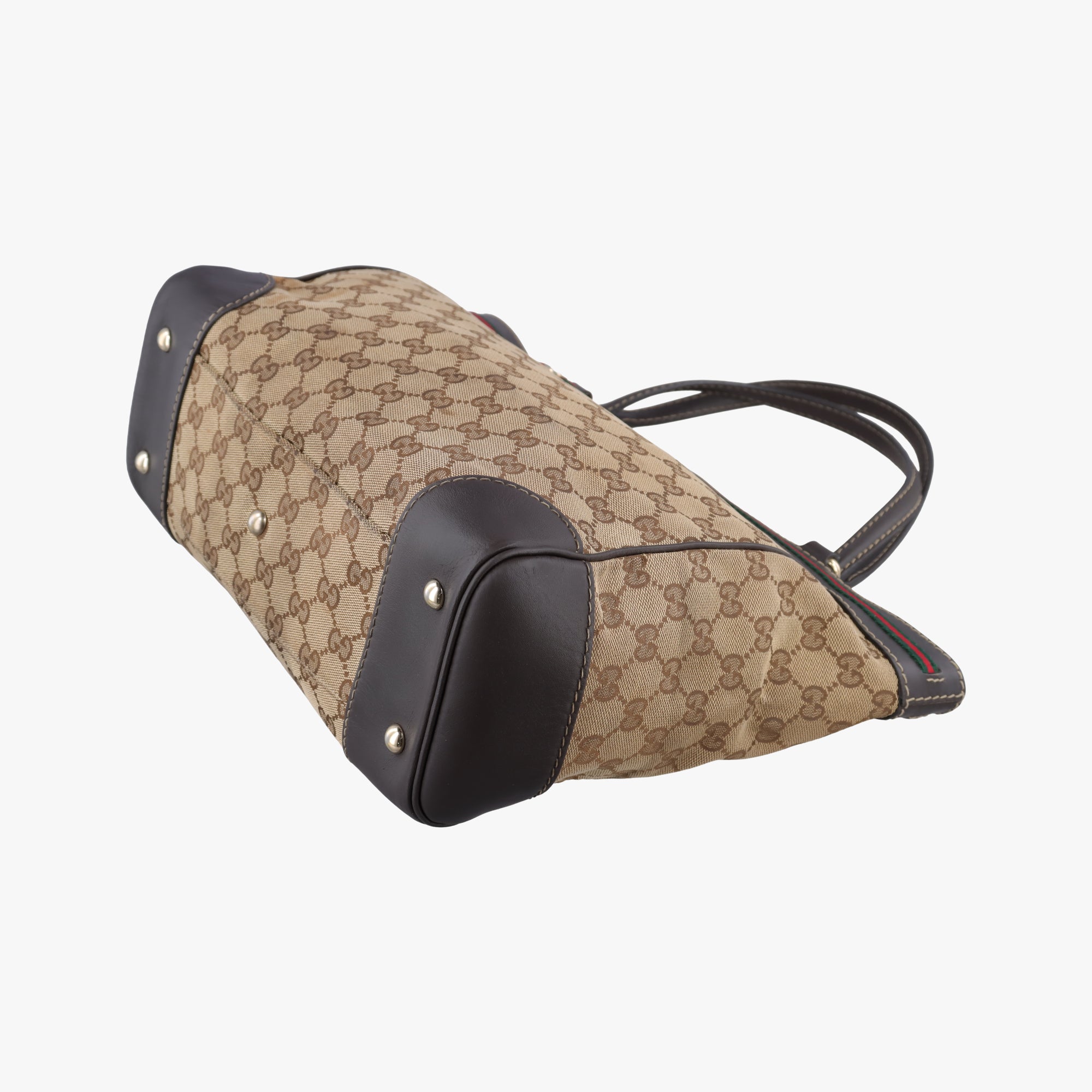 Pre-owned Gucci Mayfair Brown canvas 257061 handbag | stylenewstar
