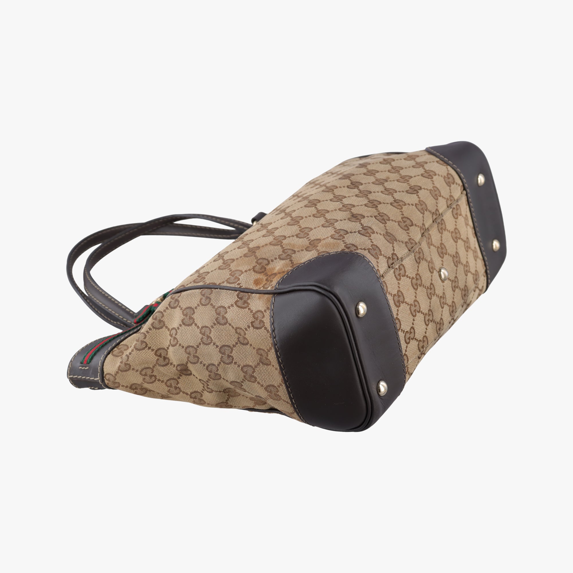 Pre-owned Gucci Mayfair Brown canvas 257061 handbag | stylenewstar