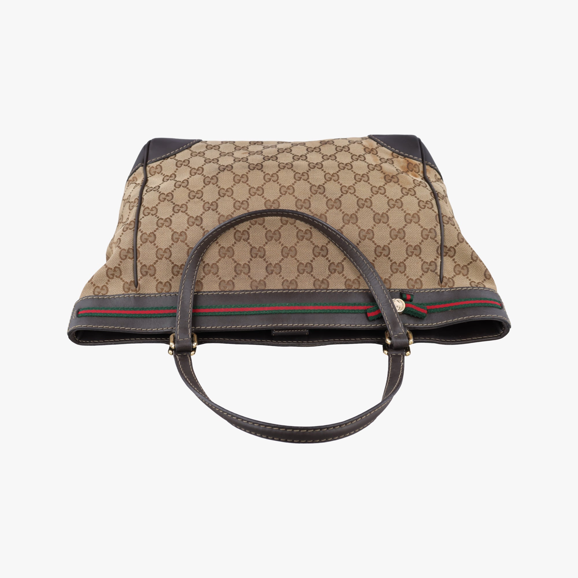 Pre-owned Gucci Mayfair Brown canvas 257061 handbag | stylenewstar