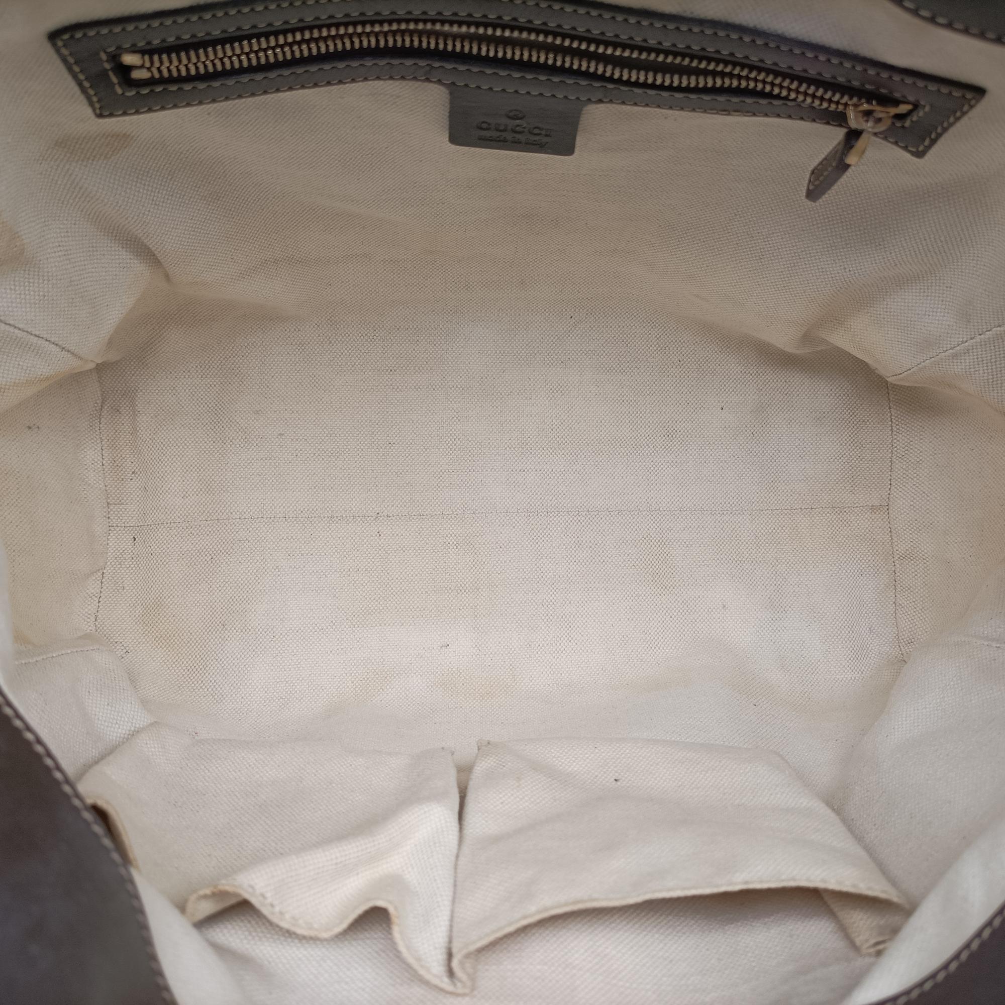 Pre-owned Gucci Mayfair Brown canvas 257061 handbag | stylenewstar