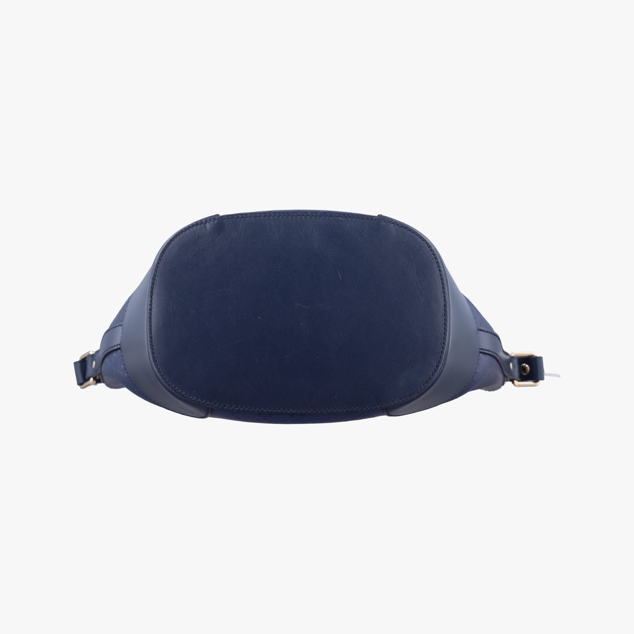 Pre-owned Gucci Bright Diamante Bucket Blue Leather 354229 shoulderbag | stylenewstar