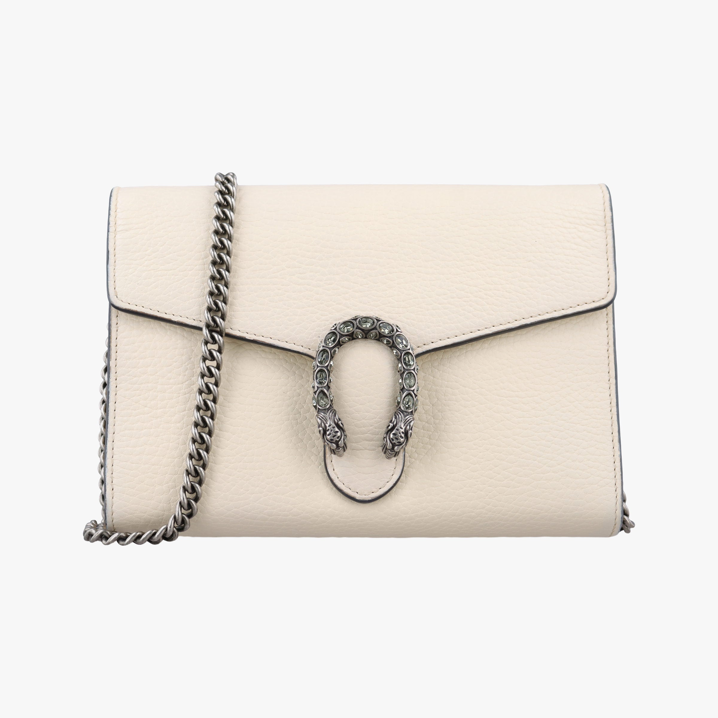 Pre-owned Gucci Dionysus White Leather 401231 shoulderbag | stylenewstar