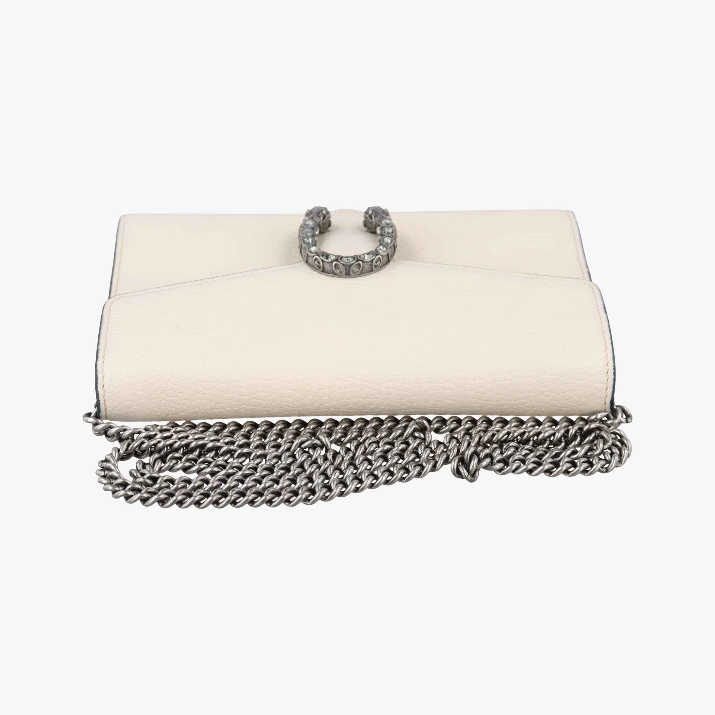 Pre-owned Gucci Dionysus White Leather 401231 shoulderbag | stylenewstar