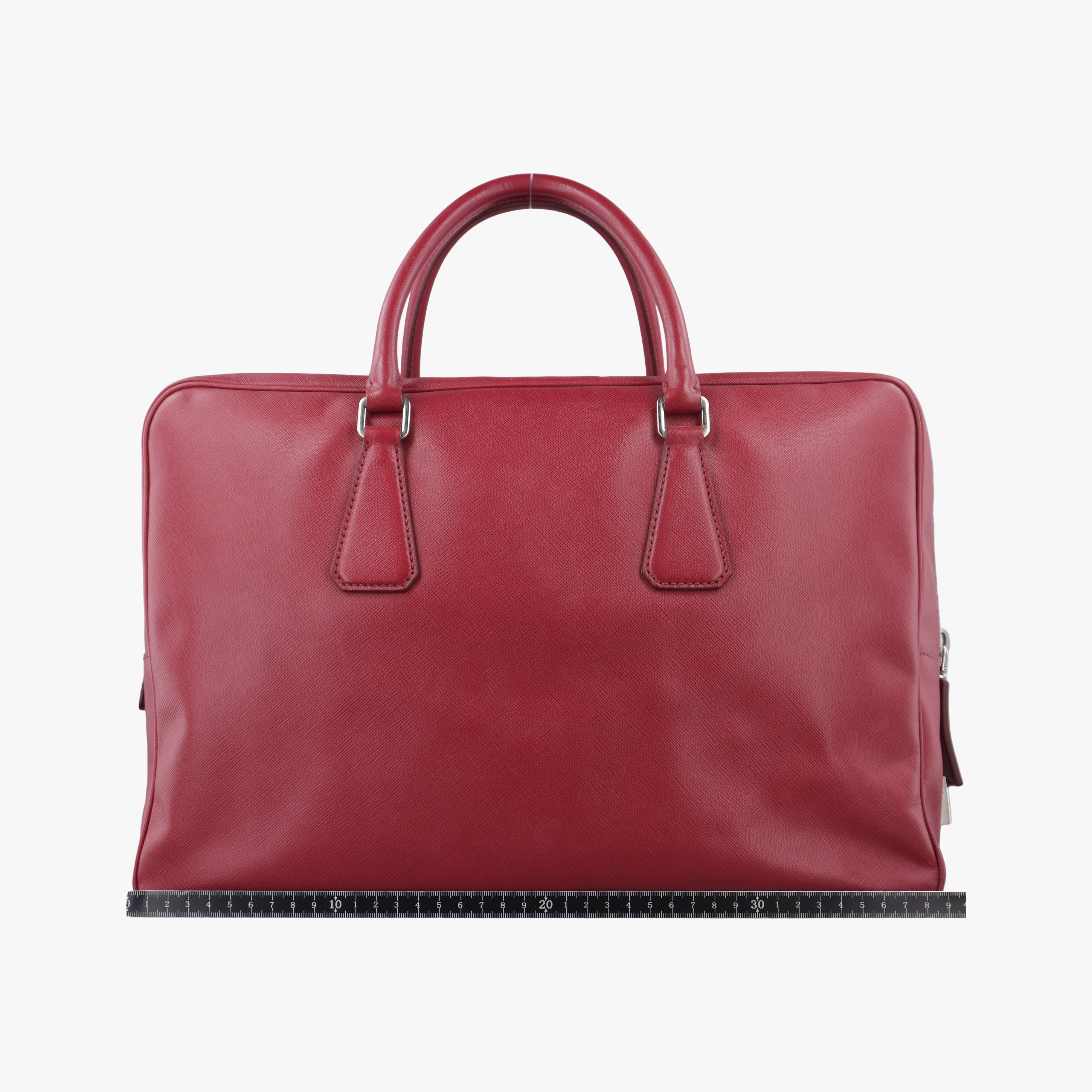 Vintage Prada Classic Laptop briefcase Red SAFFIANO Leather 2VE363 handbag | stylenewstar