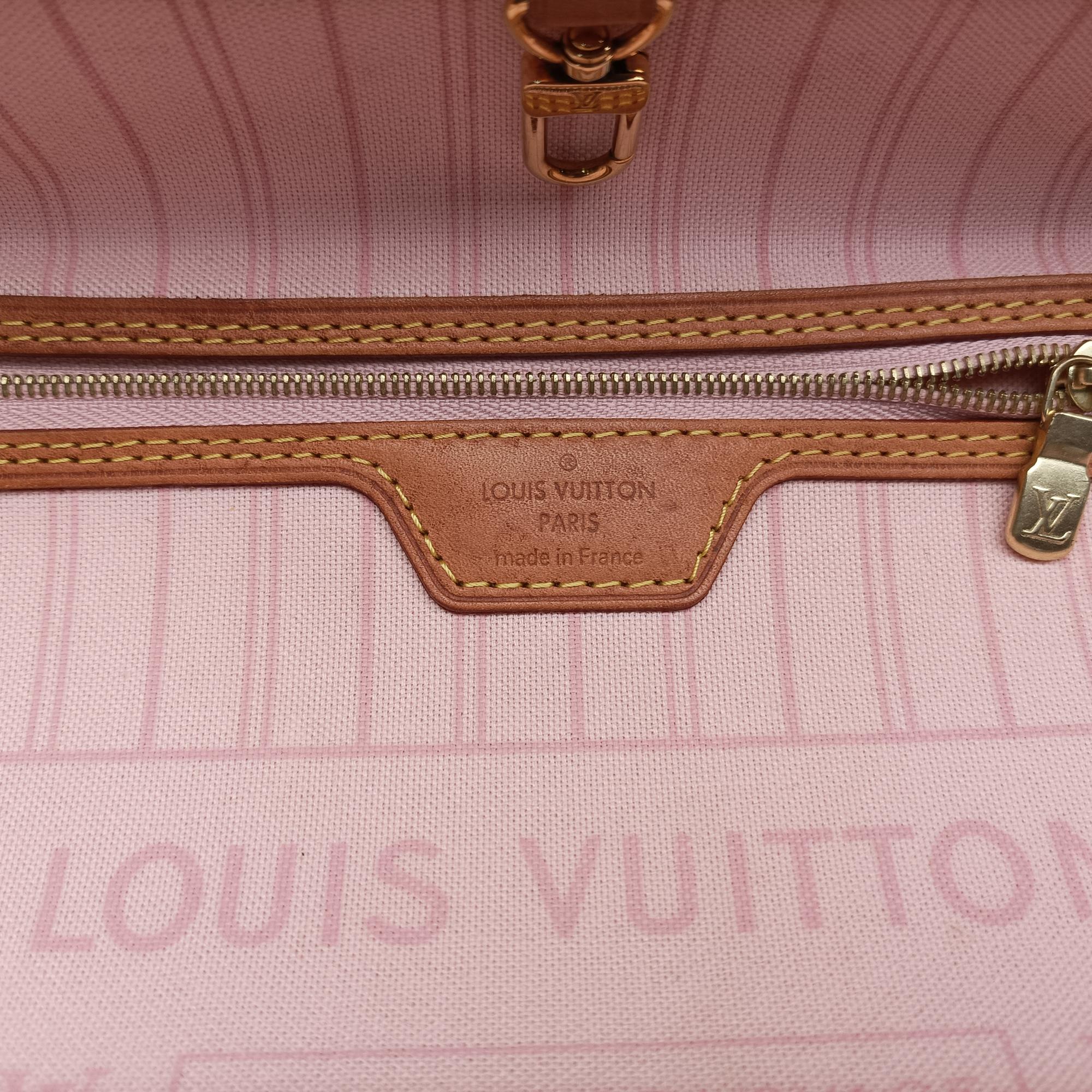 Secondhand Louis Vuitton NEVERFULL MM Azur Damier Canvas N51107 shoulderbag | stylenewstar