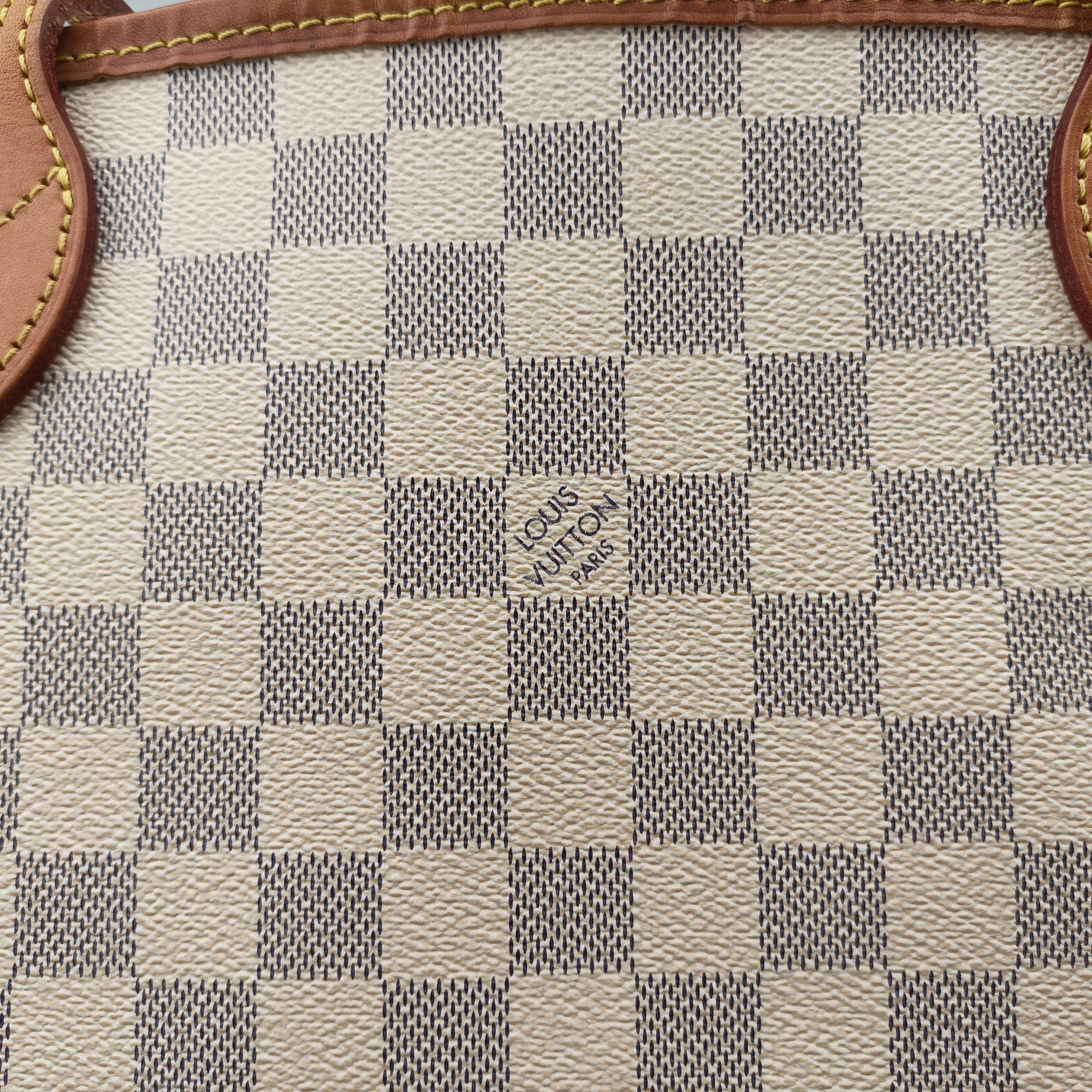Secondhand Louis Vuitton NEVERFULL MM Azur Damier Canvas N51107 shoulderbag | stylenewstar