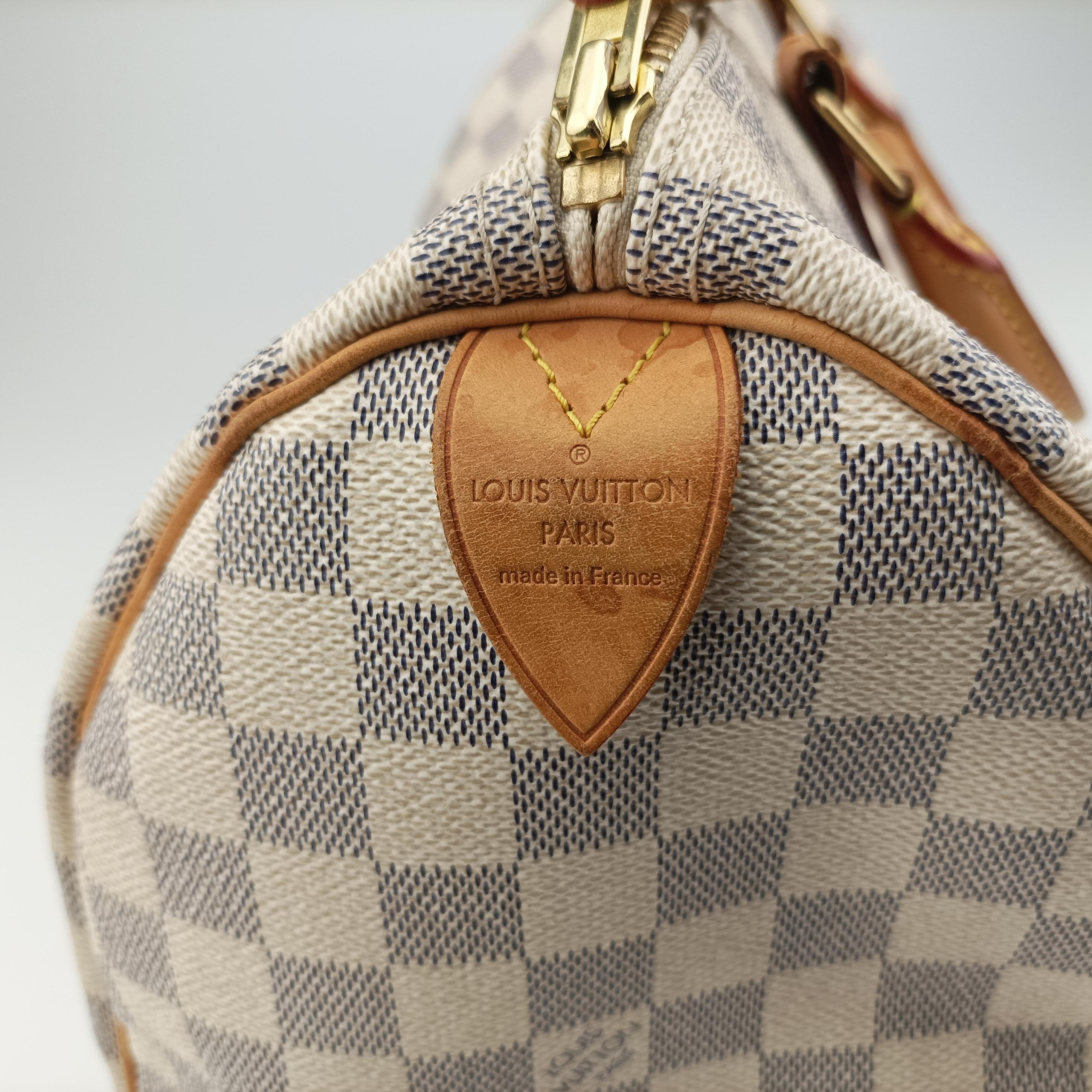 Pre-owned Louis Vuitton Speedy30 Azur Damier Canvas N41533 handbag | stylenewstar