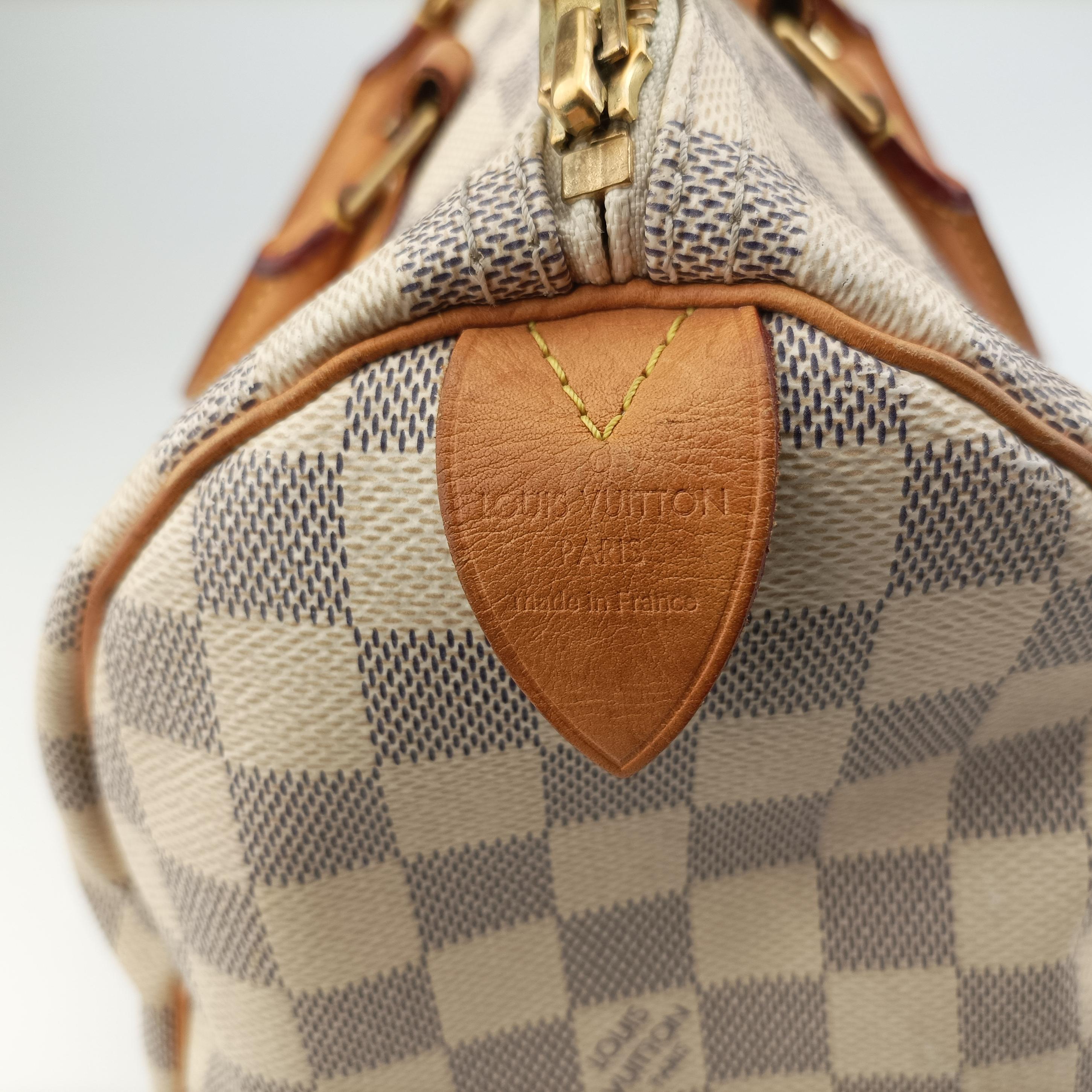Pre-owned Louis Vuitton Speedy 30 AZUR Damier Canvas N41533 handbag | stylenewstar