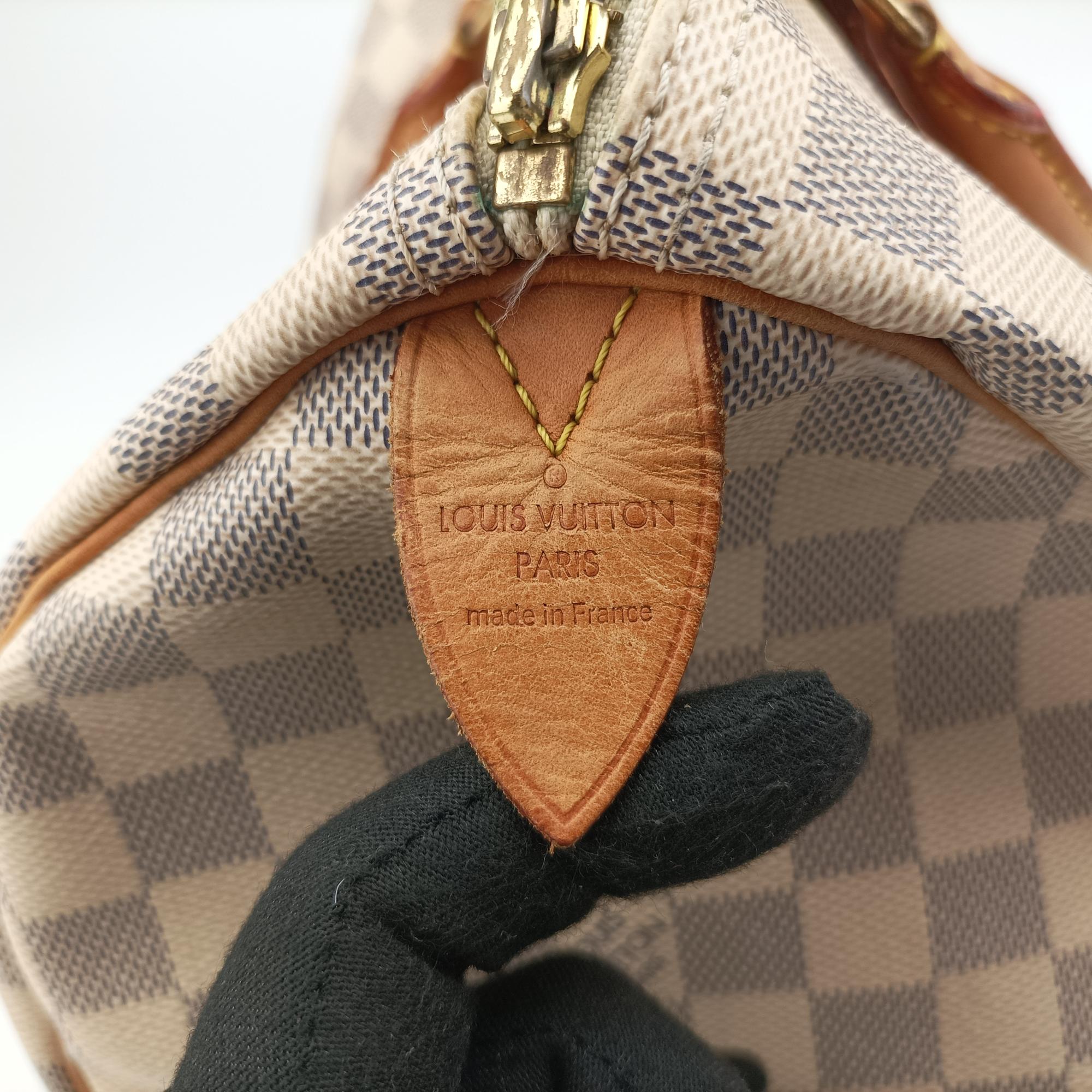 Secondhand Louis Vuitton Speedy 30 AZUR Damier Canvas N41533 handbag | stylenewstar