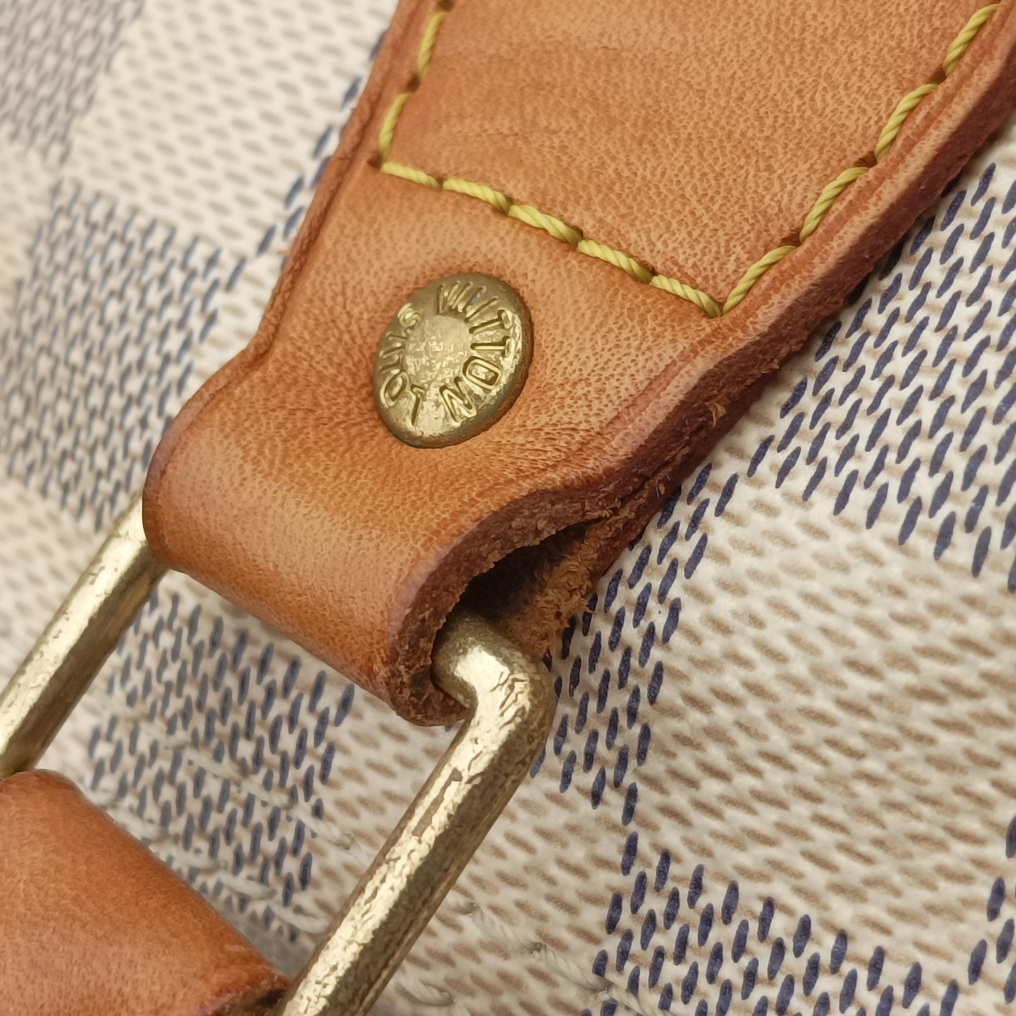 Secondhand Louis Vuitton Speedy 30 AZUR Damier Canvas N41533 handbag | stylenewstar