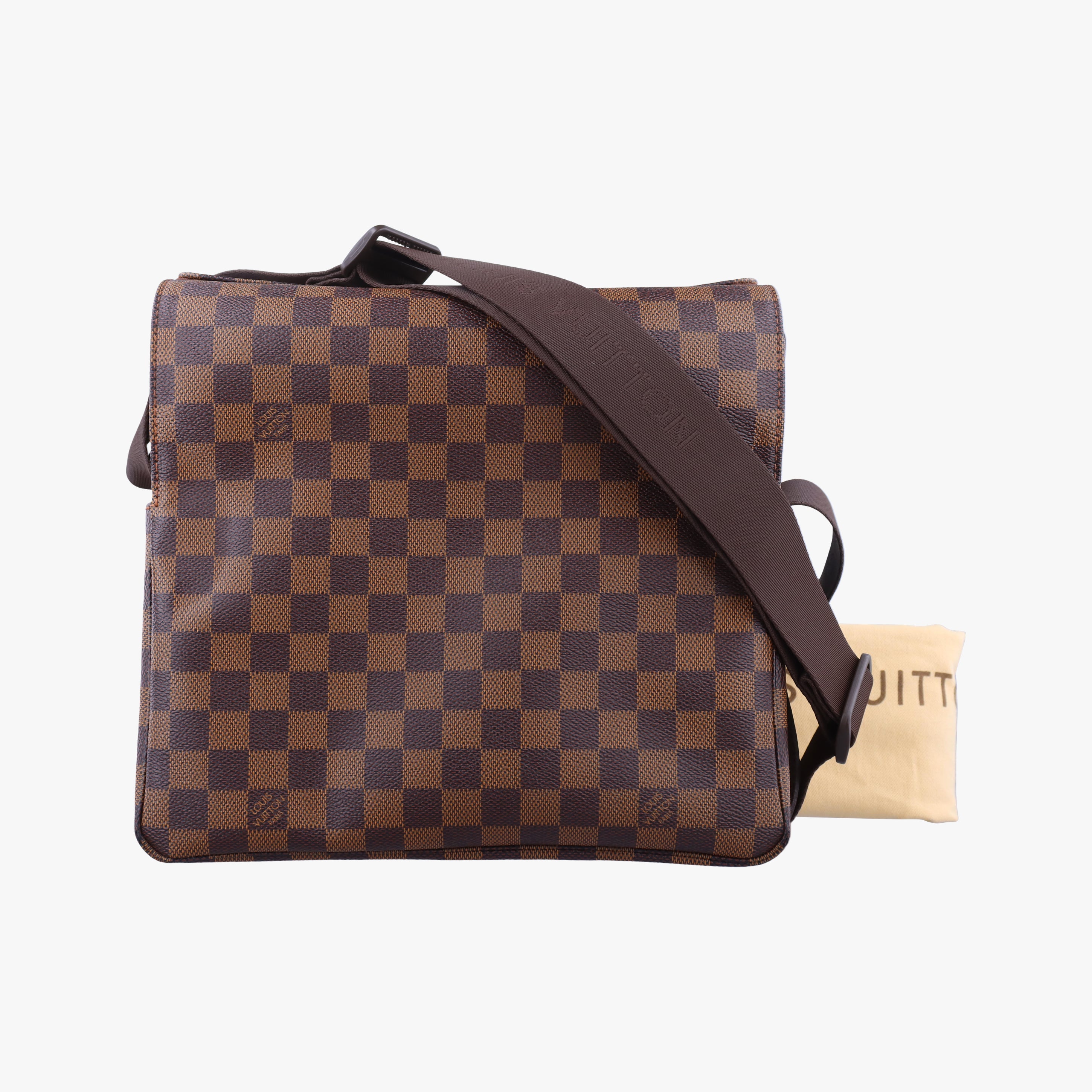 Secondhand Louis Vuitton NAVIGLIO EBENE Damier Canvas N45255 shoulderbag | stylenewstar