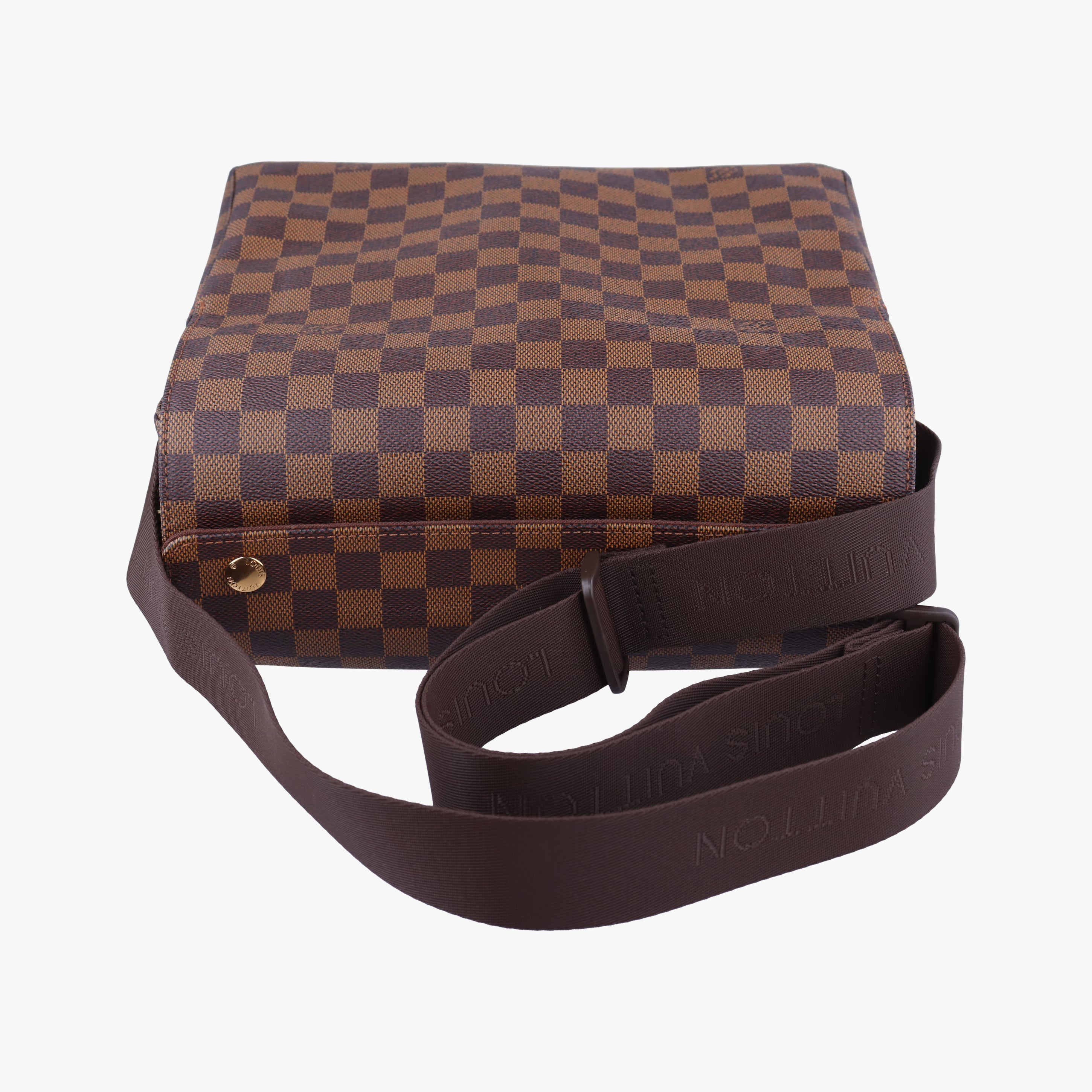 Secondhand Louis Vuitton NAVIGLIO EBENE Damier Canvas N45255 shoulderbag | stylenewstar