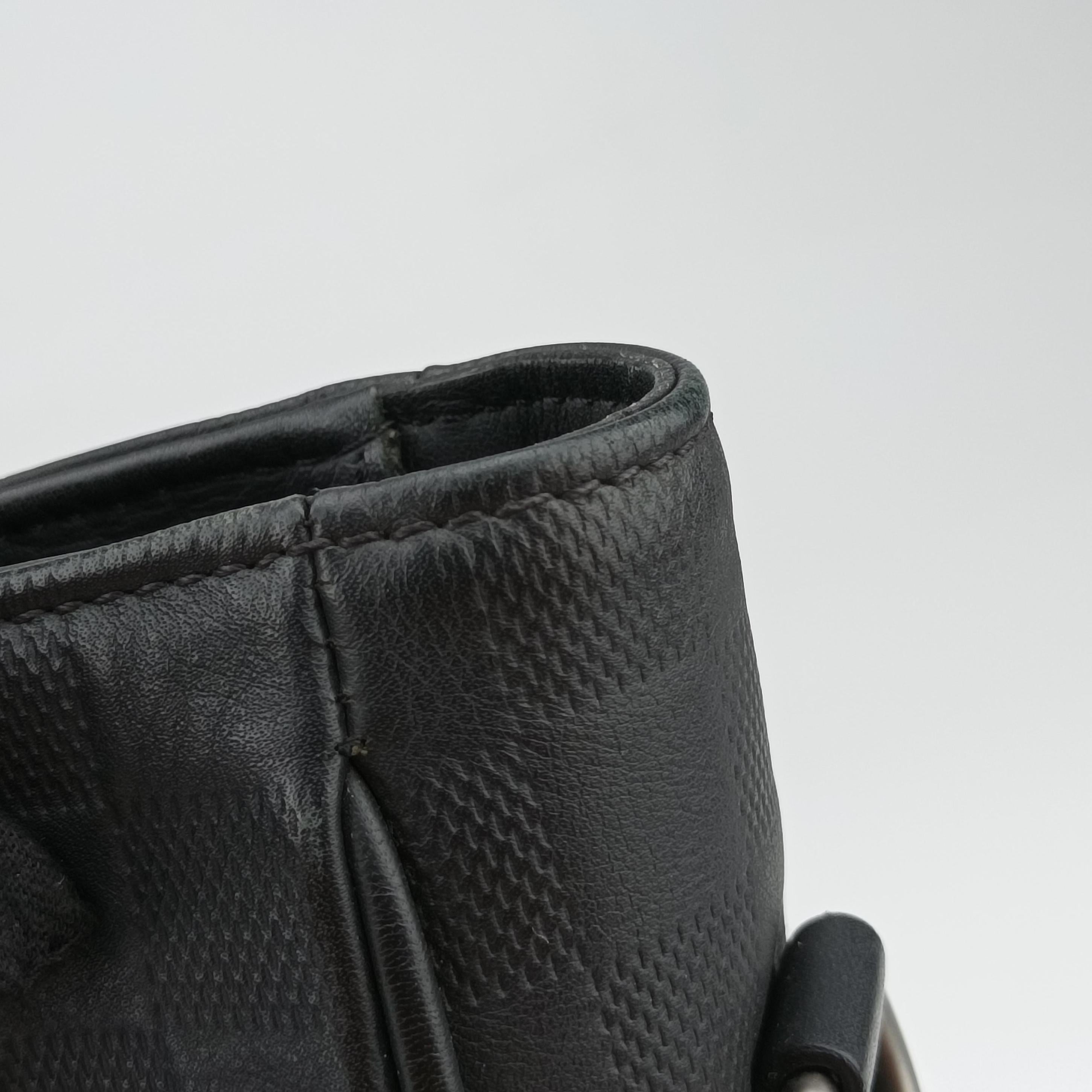 Pre-owned Louis Vuitton TADAO PM Noir Damier Graphite N51192 handbag | stylenewstar
