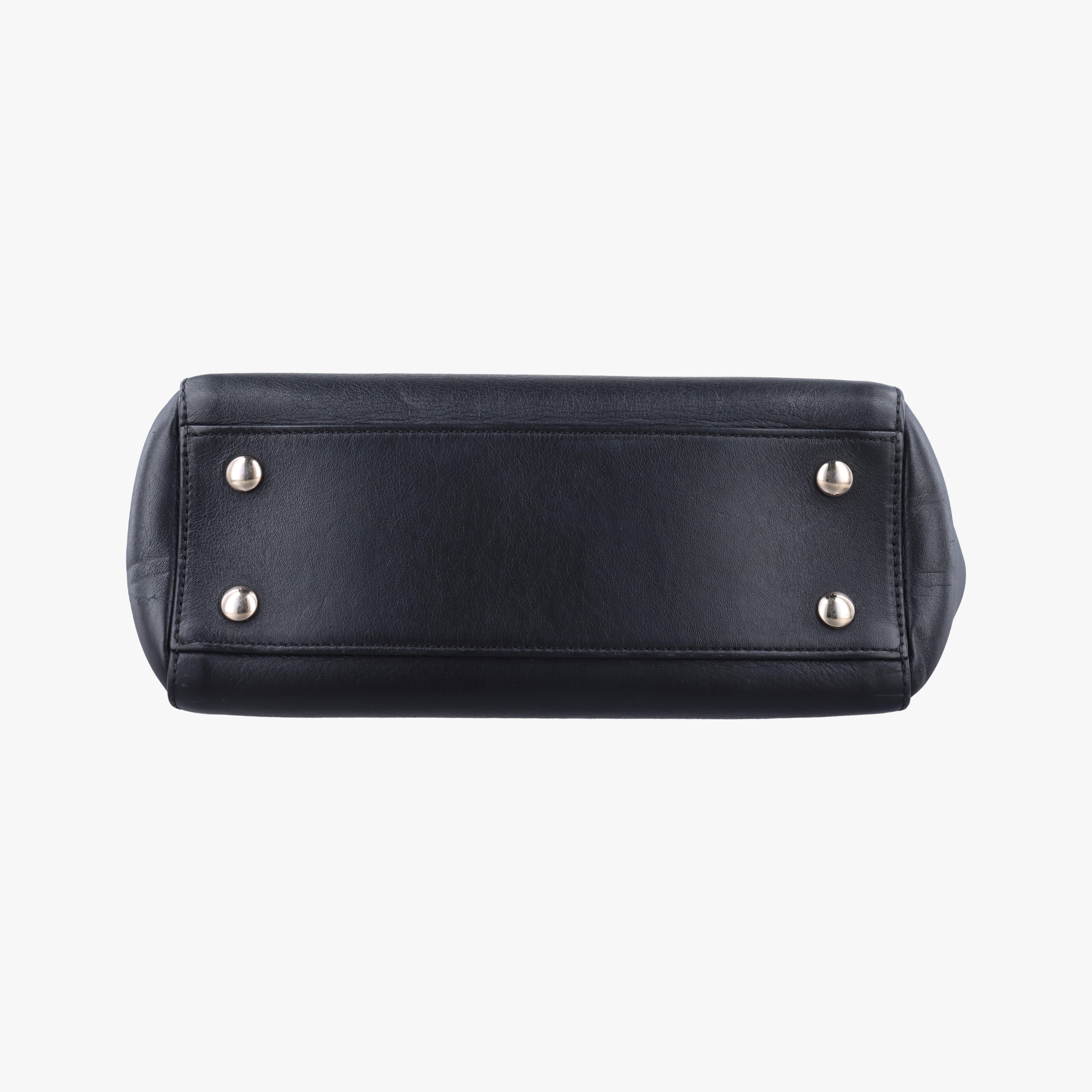 Pre-owned VERSACE Medusa Black Leather  shoulderbag | stylenewstar