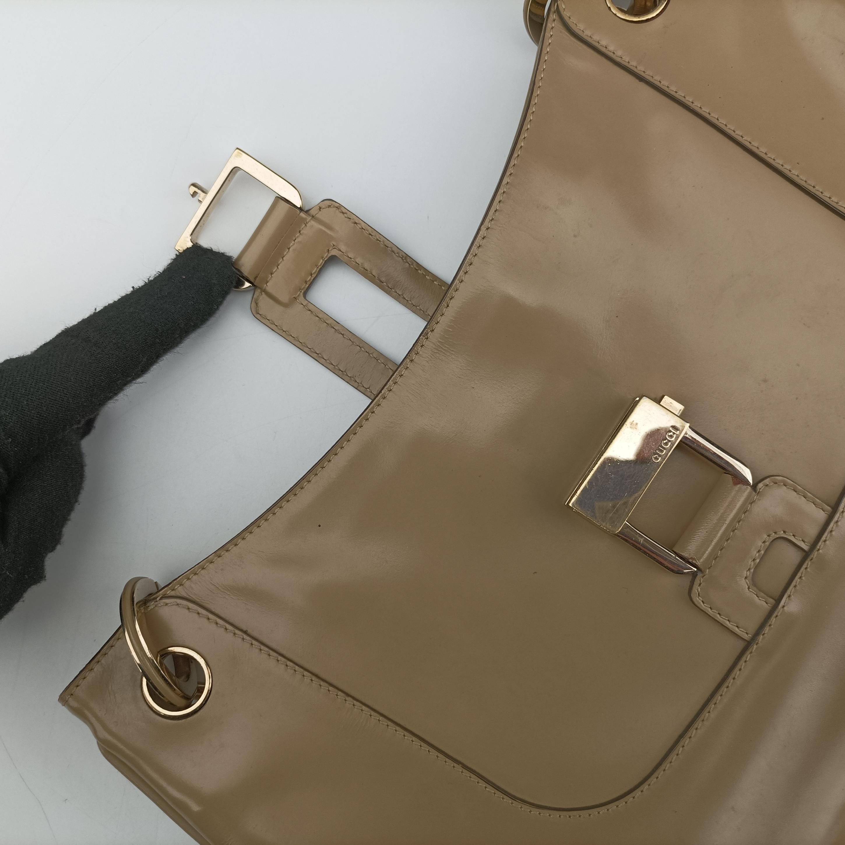 Pre-owned Gucci Jackie beige Leather 001.41 handbag | stylenewstar