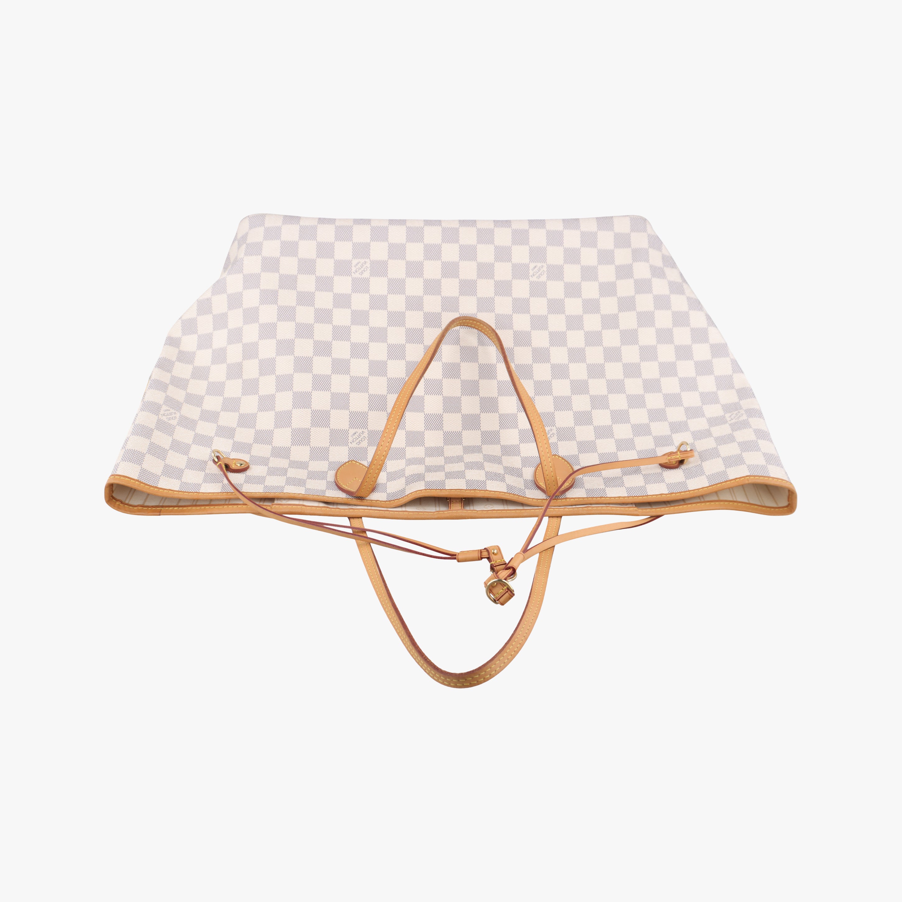 Pre-owned Louis Vuitton NEVERFULL GM AZUR Damier Canvas N51108 shoulderbag | stylenewstar