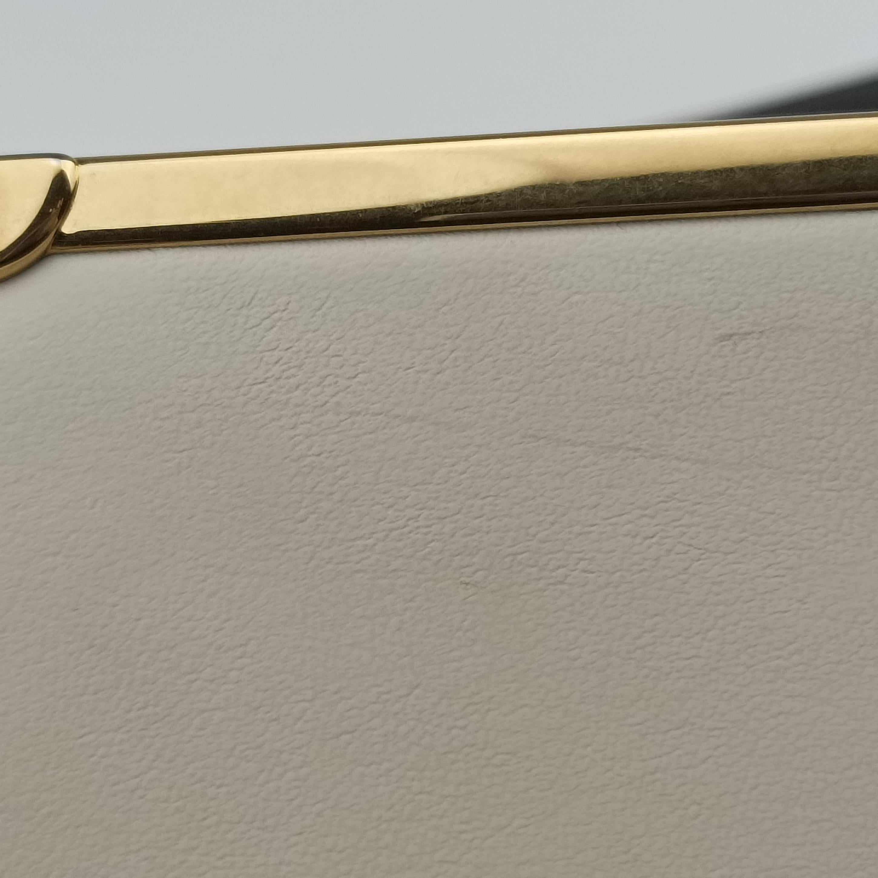 Pre-owned Prada Astrology Cahier White×Black Saffiano leather×Leather  shoulderbag | stylenewstar