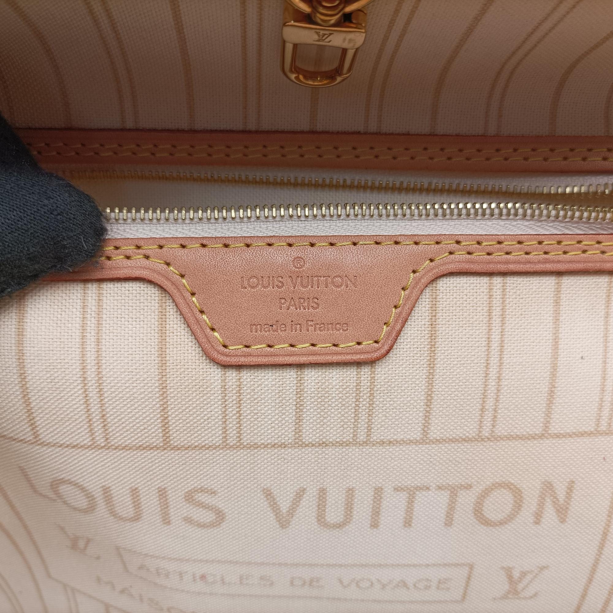 Pre-owned Louis Vuitton NEVERFULL MM AZUR Damier Canvas N51107 shoulderbag | stylenewstar