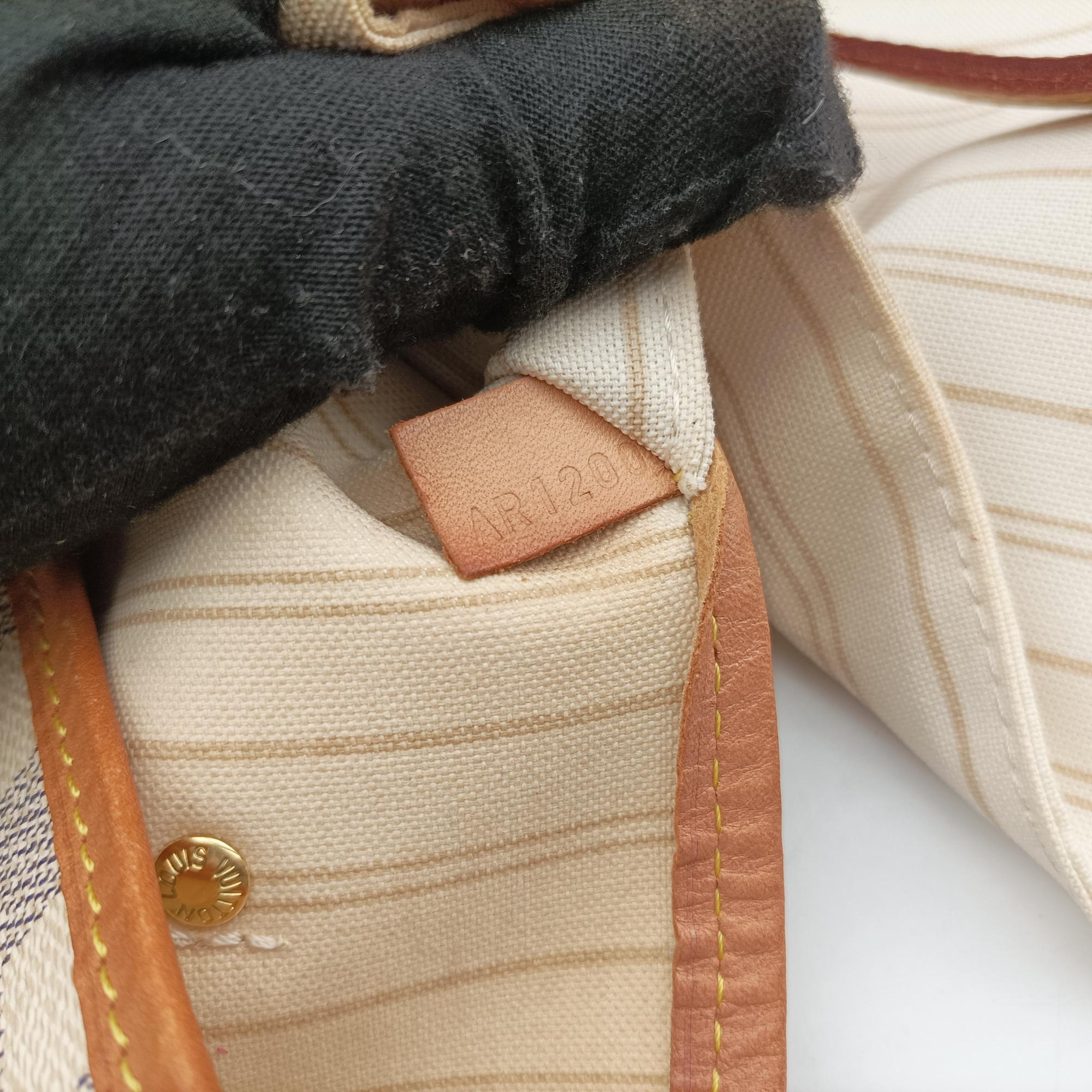 Pre-owned Louis Vuitton NEVERFULL MM AZUR Damier Canvas N51107 shoulderbag | stylenewstar