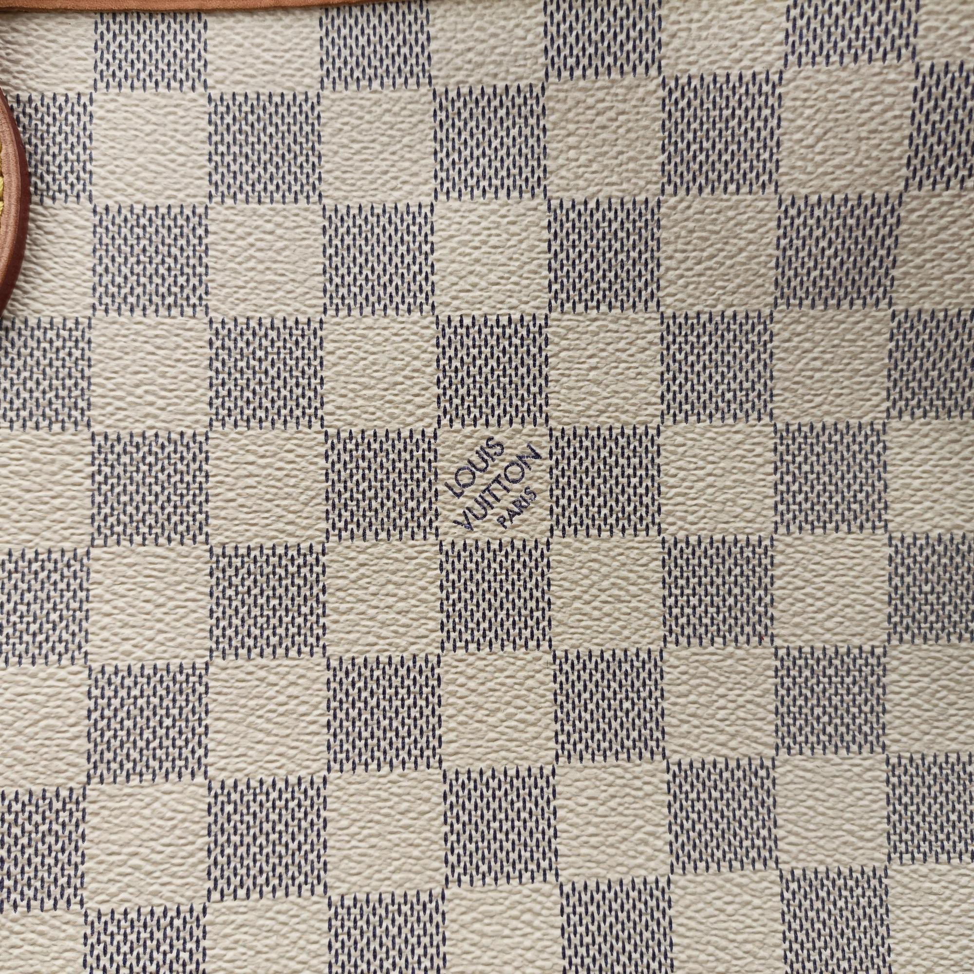 Pre-owned Louis Vuitton NEVERFULL MM AZUR Damier Canvas N51107 shoulderbag | stylenewstar