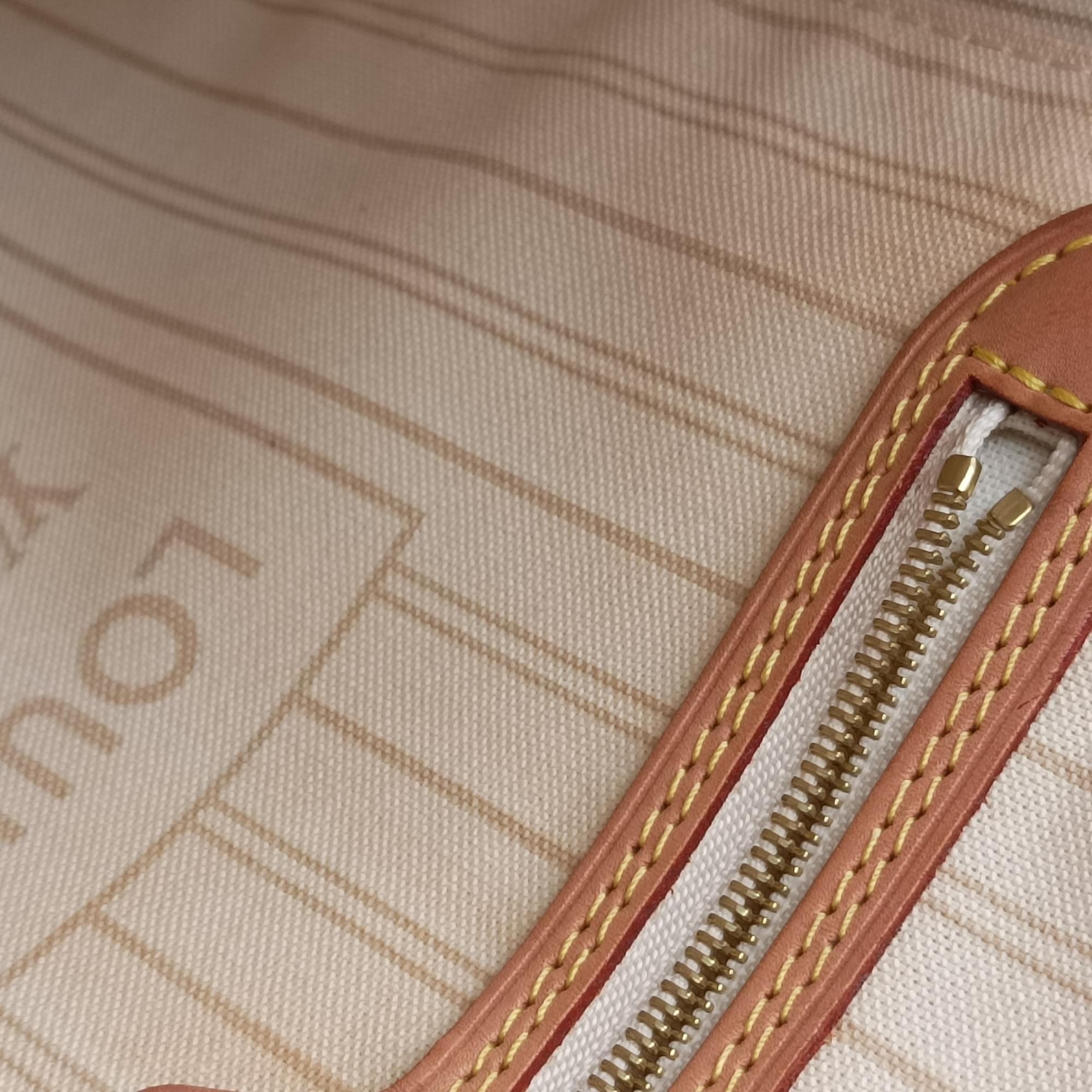 Pre-owned Louis Vuitton NEVERFULL MM AZUR Damier Canvas N51107 shoulderbag | stylenewstar