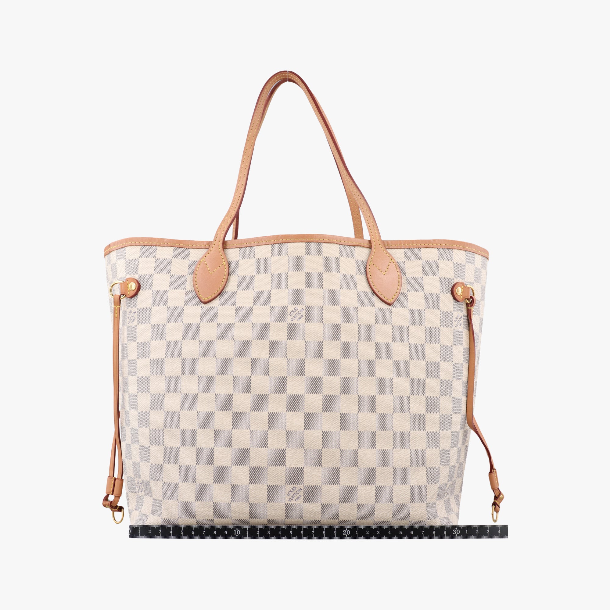 Pre-owned Louis Vuitton NEVERFULL MM AZUR Damier Canvas N51107 shoulderbag | stylenewstar