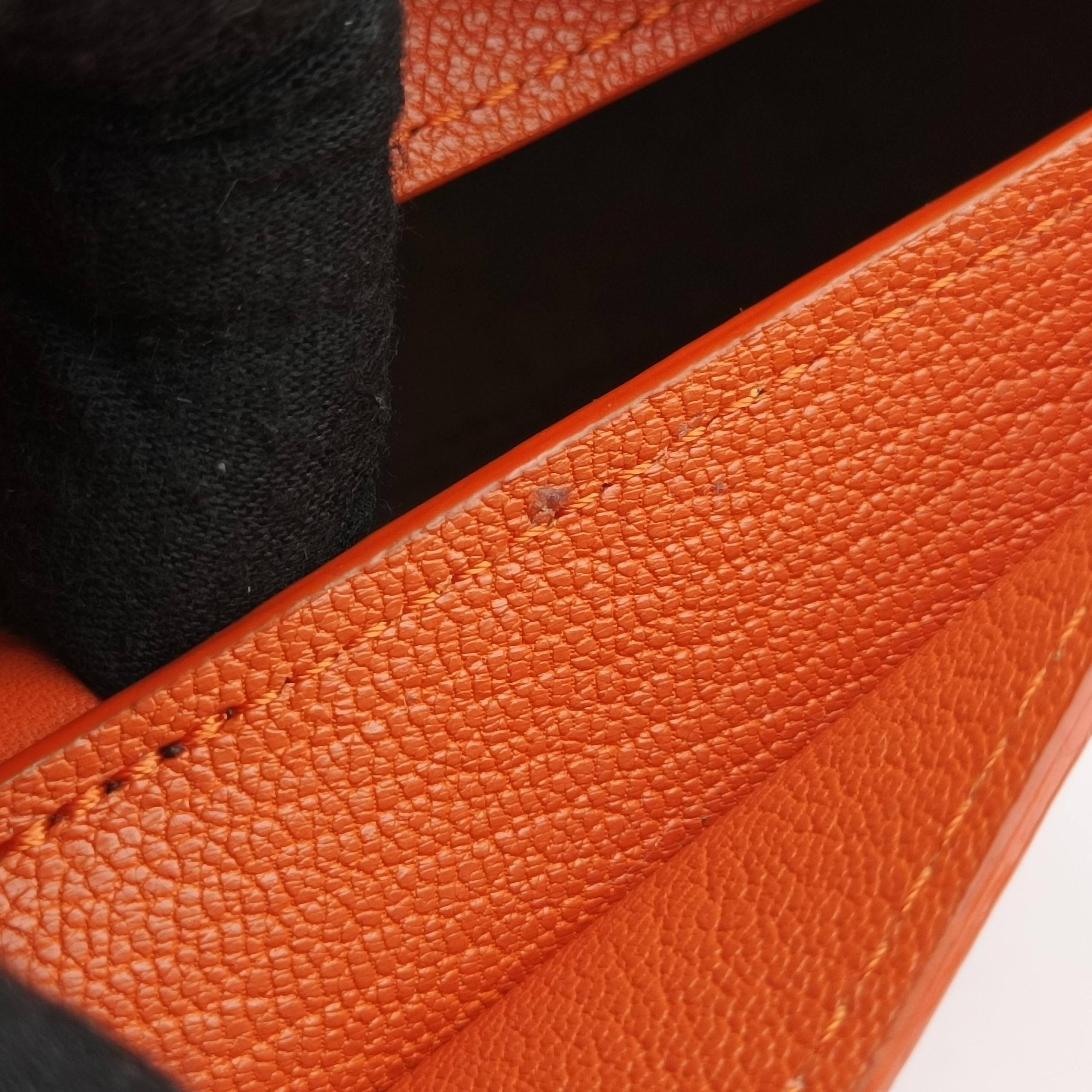 Vintage Loewe Luna Orange leather A923PM1X01 shoulderbag | stylenewstar