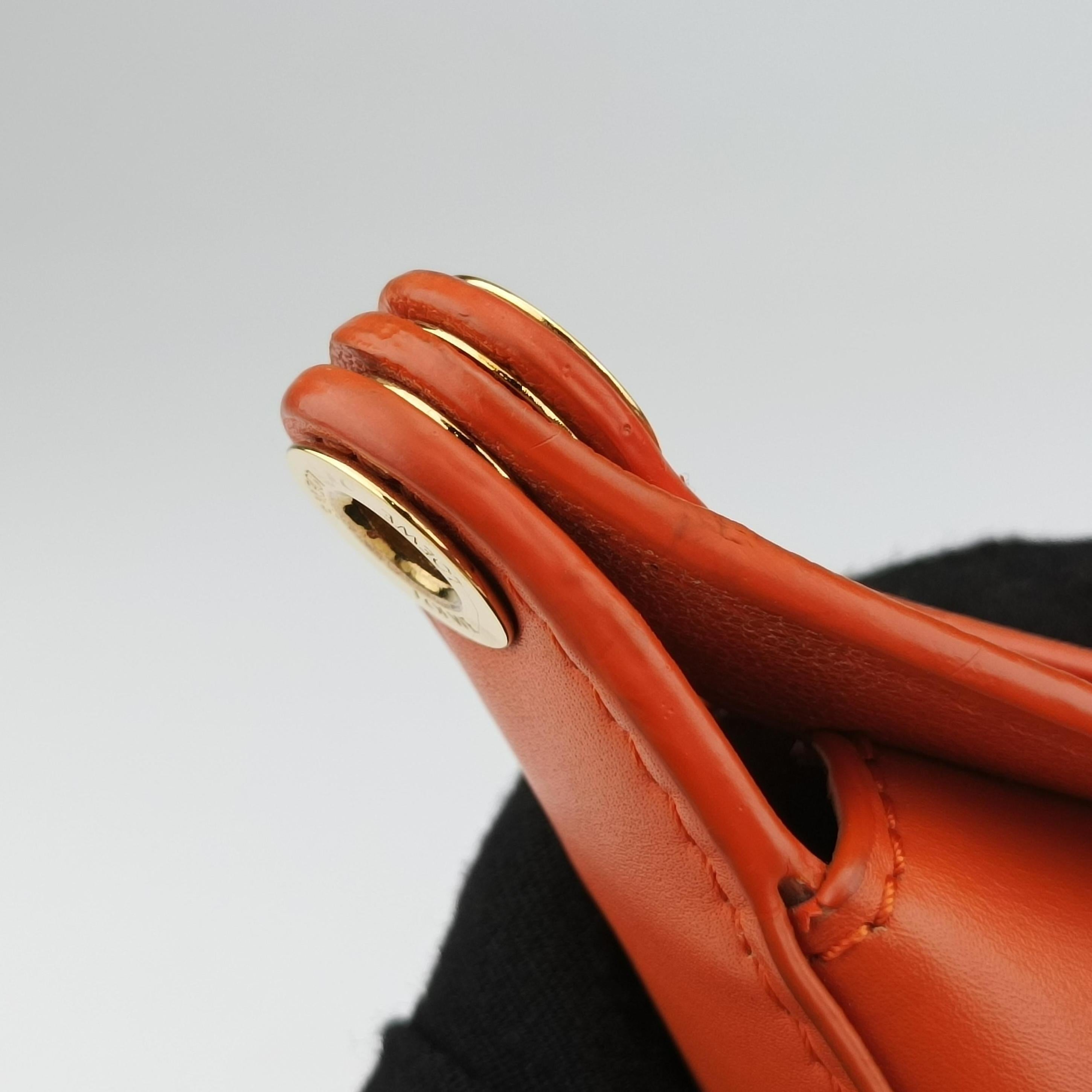 Vintage Loewe Luna Orange leather A923PM1X01 shoulderbag | stylenewstar