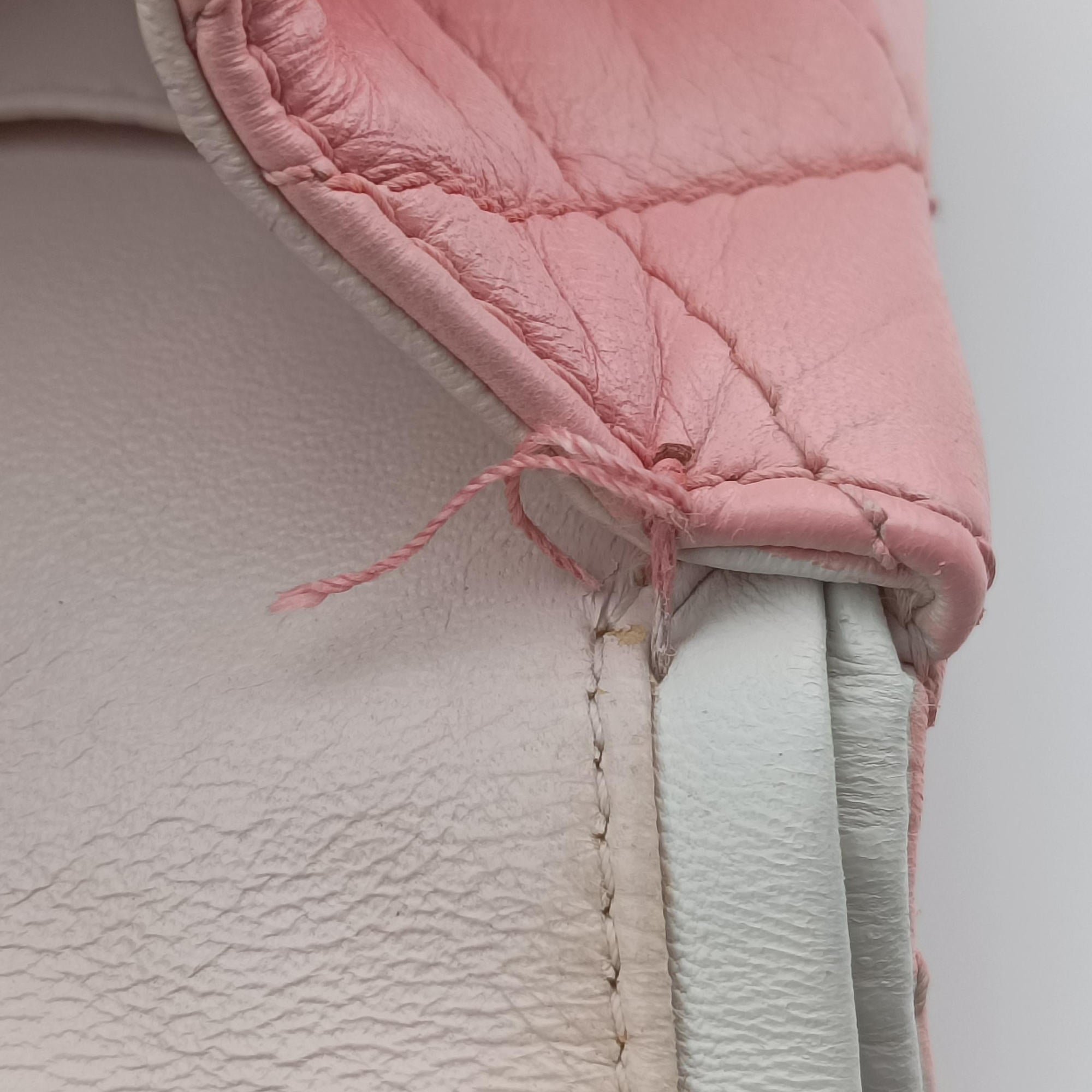 Pre-owned Chanel 2.55 double flap Matelasse Pink×Beige lambskin A37590 shoulderbag | stylenewstar