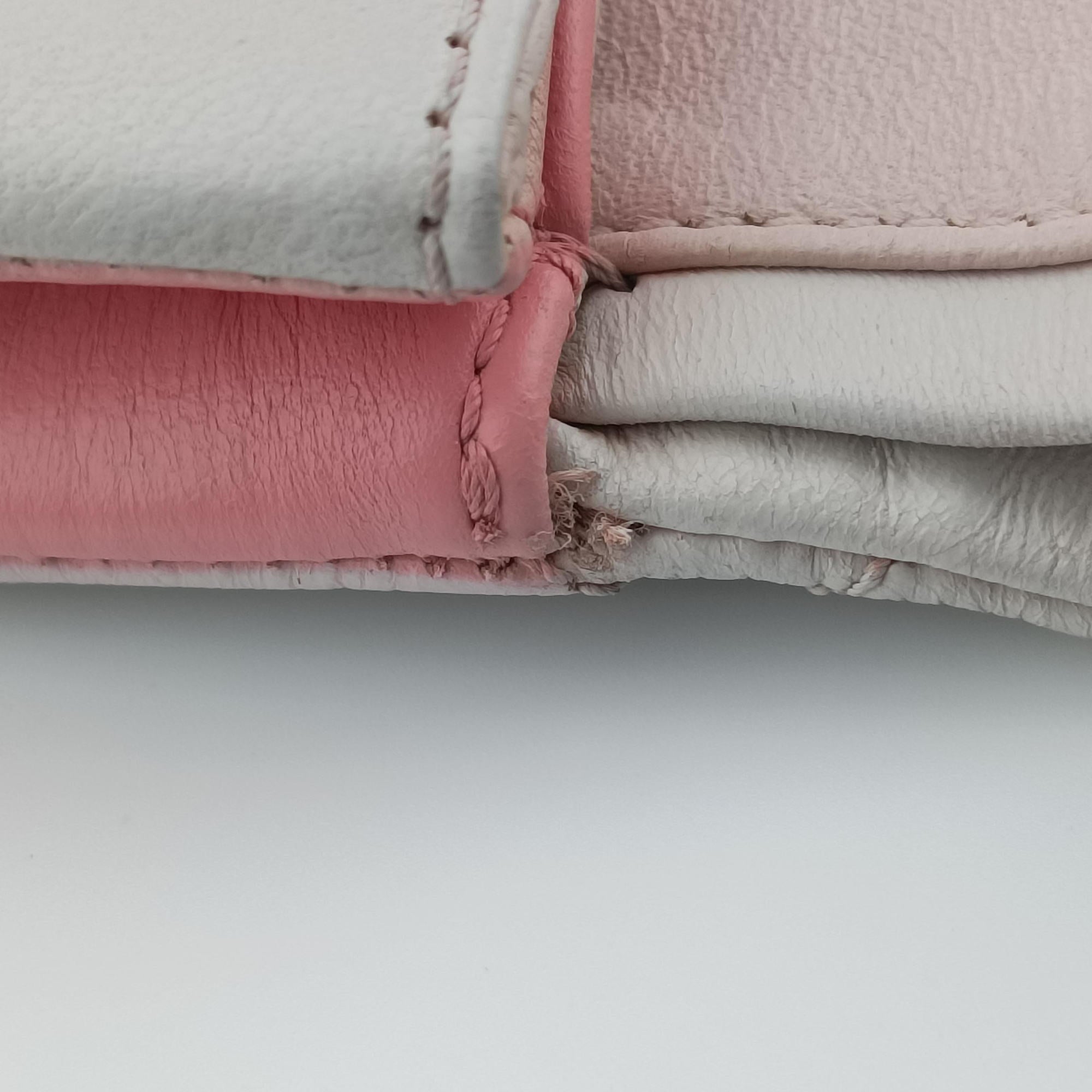 Pre-owned Chanel 2.55 double flap Matelasse Pink×Beige lambskin A37590 shoulderbag | stylenewstar
