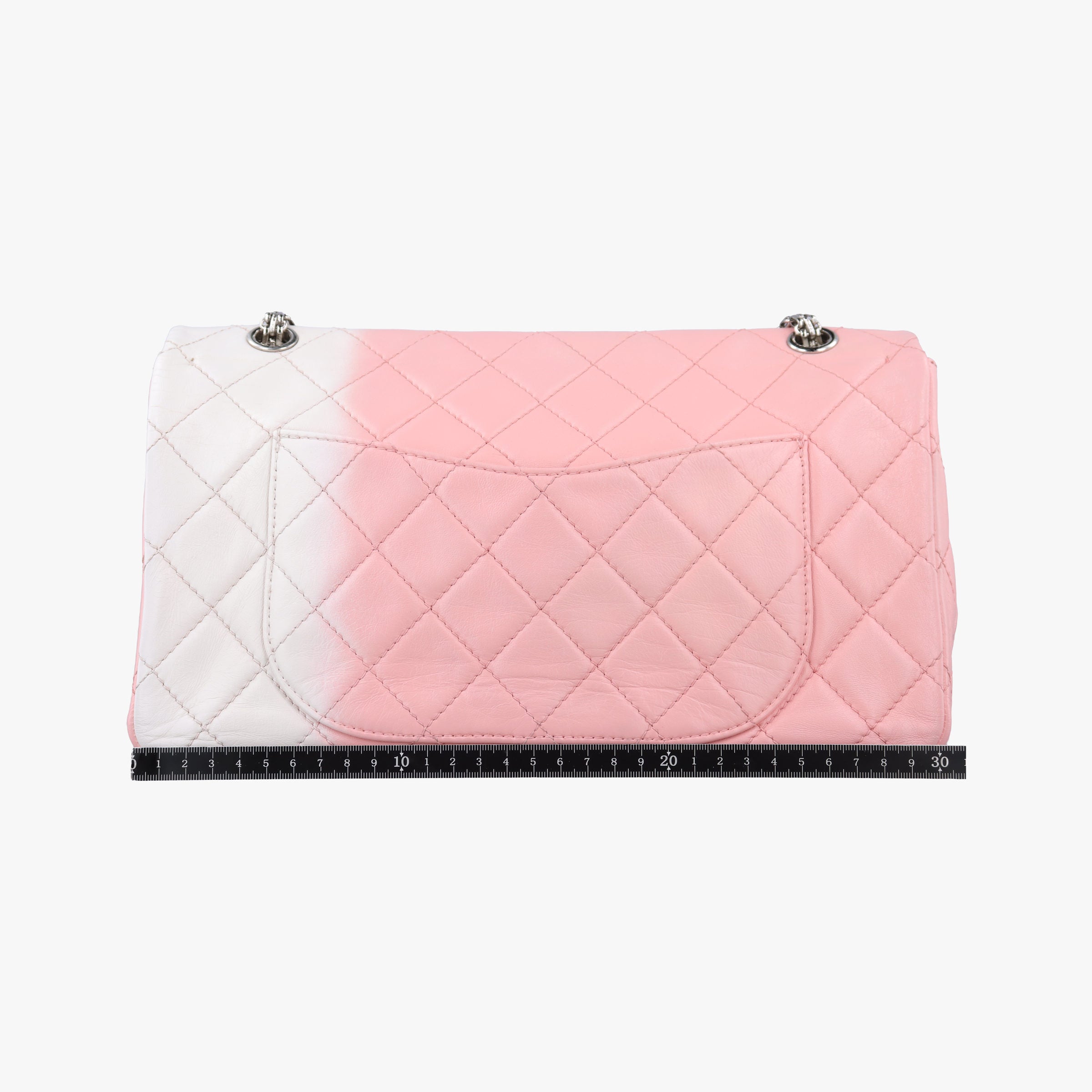 Pre-owned Chanel 2.55 double flap Matelasse Pink×Beige lambskin A37590 shoulderbag | stylenewstar