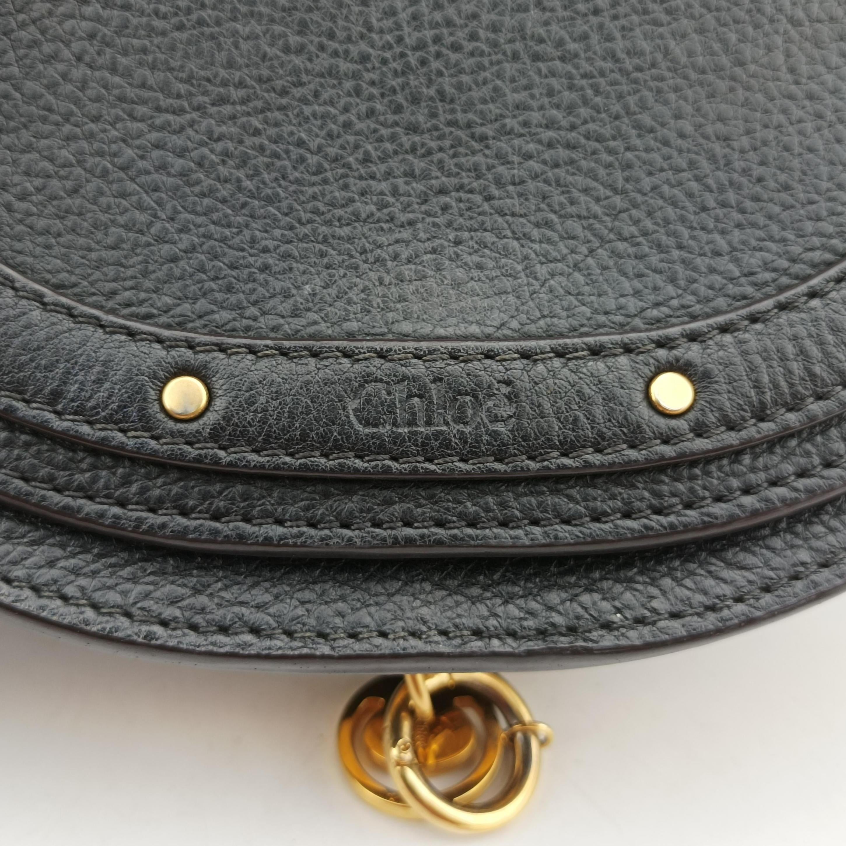 Vintage Chloe Nile Minaudiere Black Leather  shoulderbag | stylenewstar