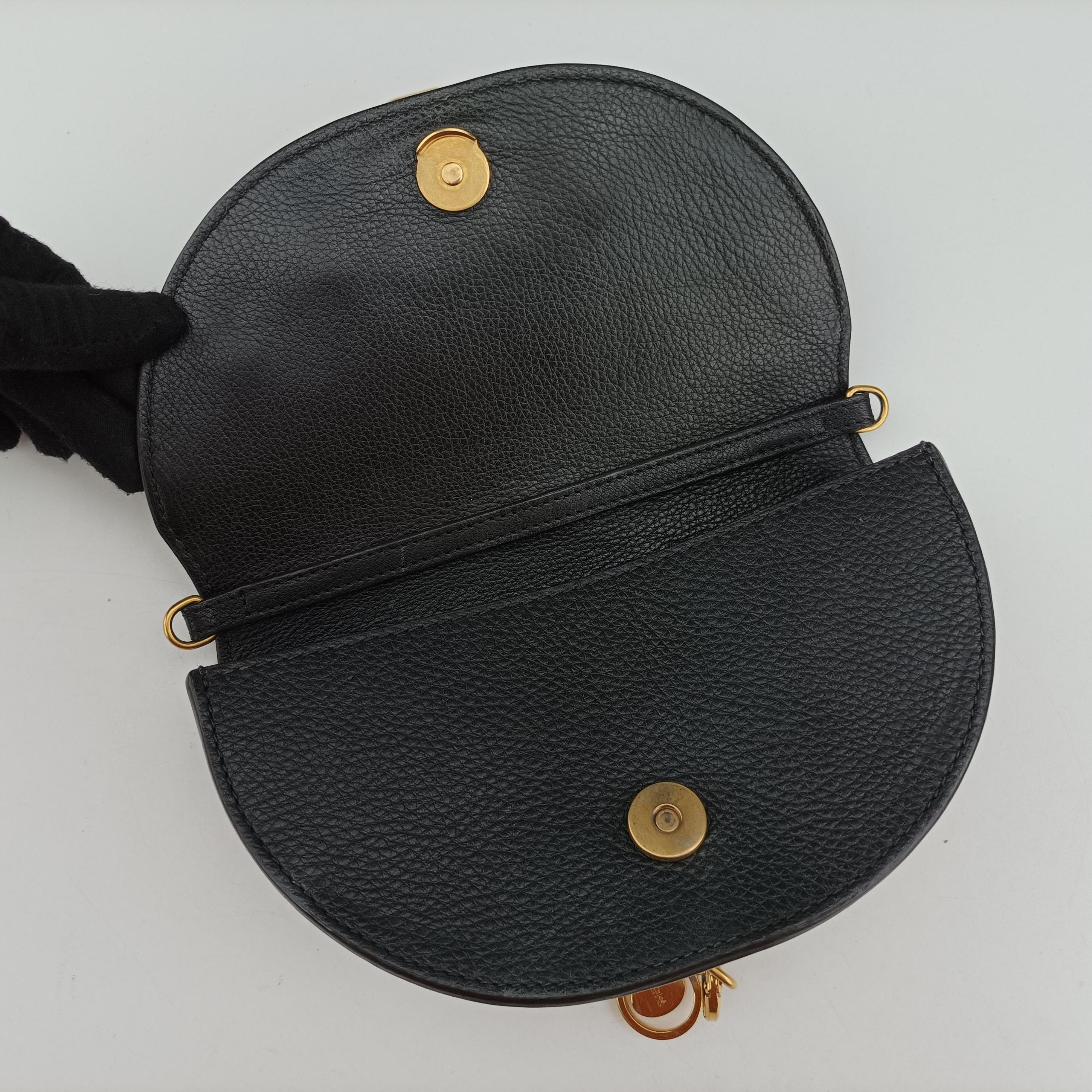 Vintage Chloe Nile Minaudiere Black Leather  shoulderbag | stylenewstar