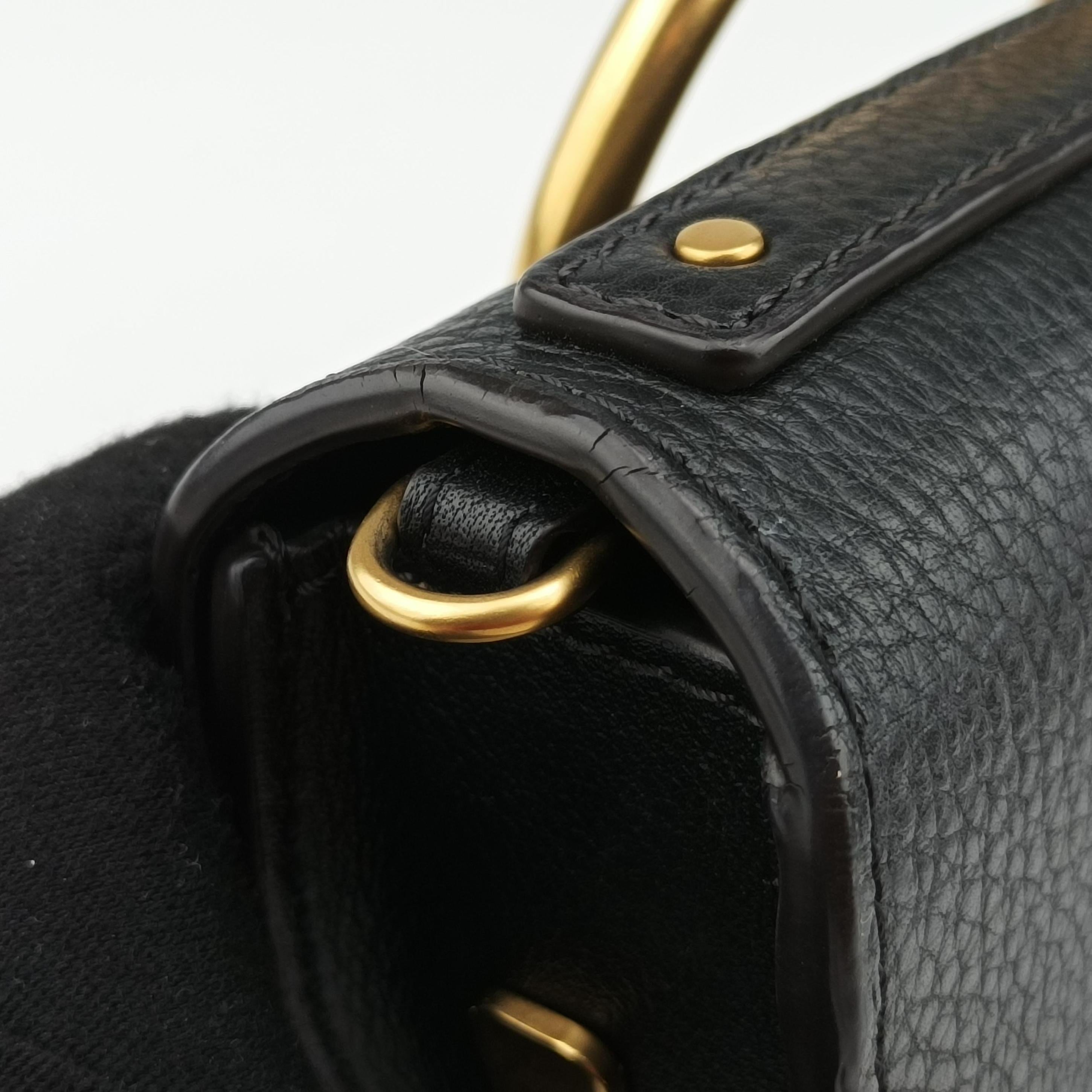 Vintage Chloe Nile Minaudiere Black Leather  shoulderbag | stylenewstar