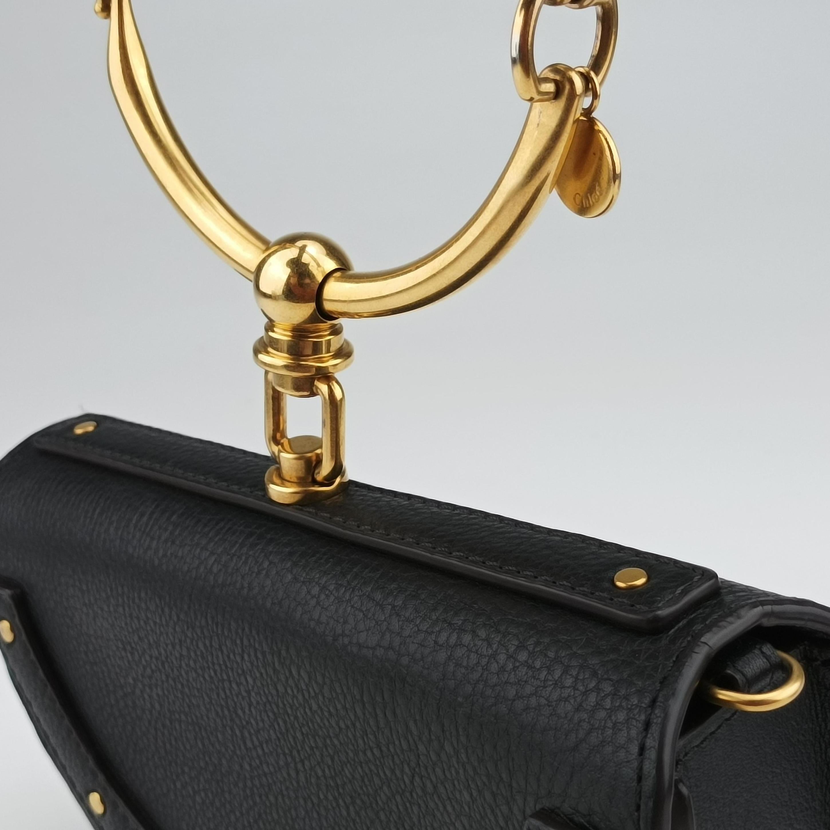 Vintage Chloe Nile Minaudiere Black Leather  shoulderbag | stylenewstar