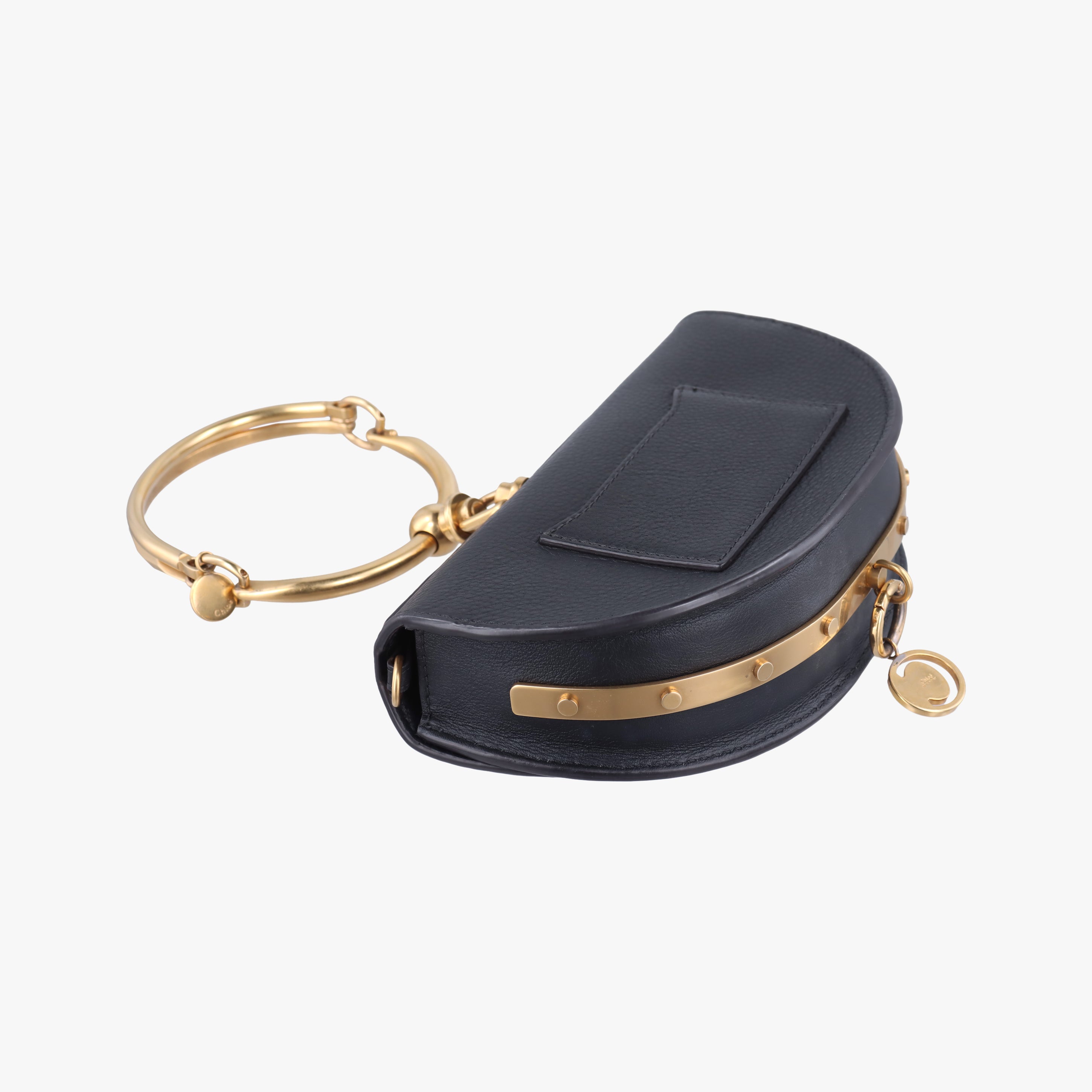 Vintage Chloe Nile Minaudiere Black Leather  shoulderbag | stylenewstar