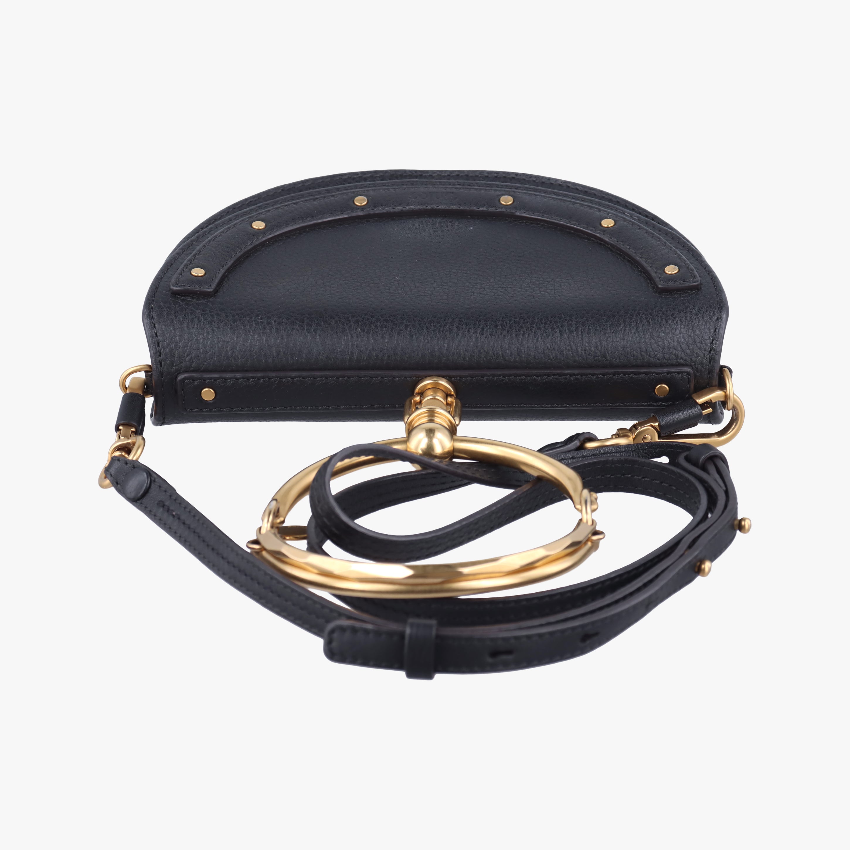 Vintage Chloe Nile Minaudiere Black Leather  shoulderbag | stylenewstar