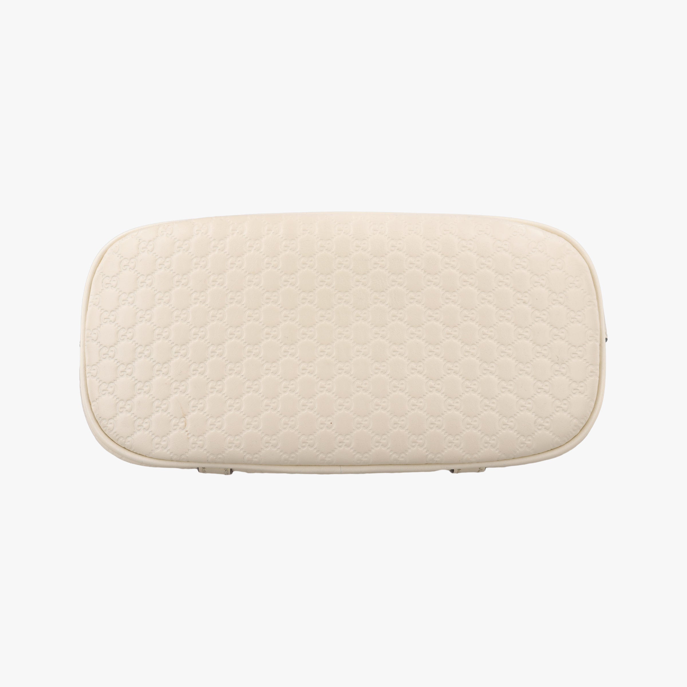 Pre-owned Gucci Microguccissima White Leather 449654 shoulderbag | stylenewstar