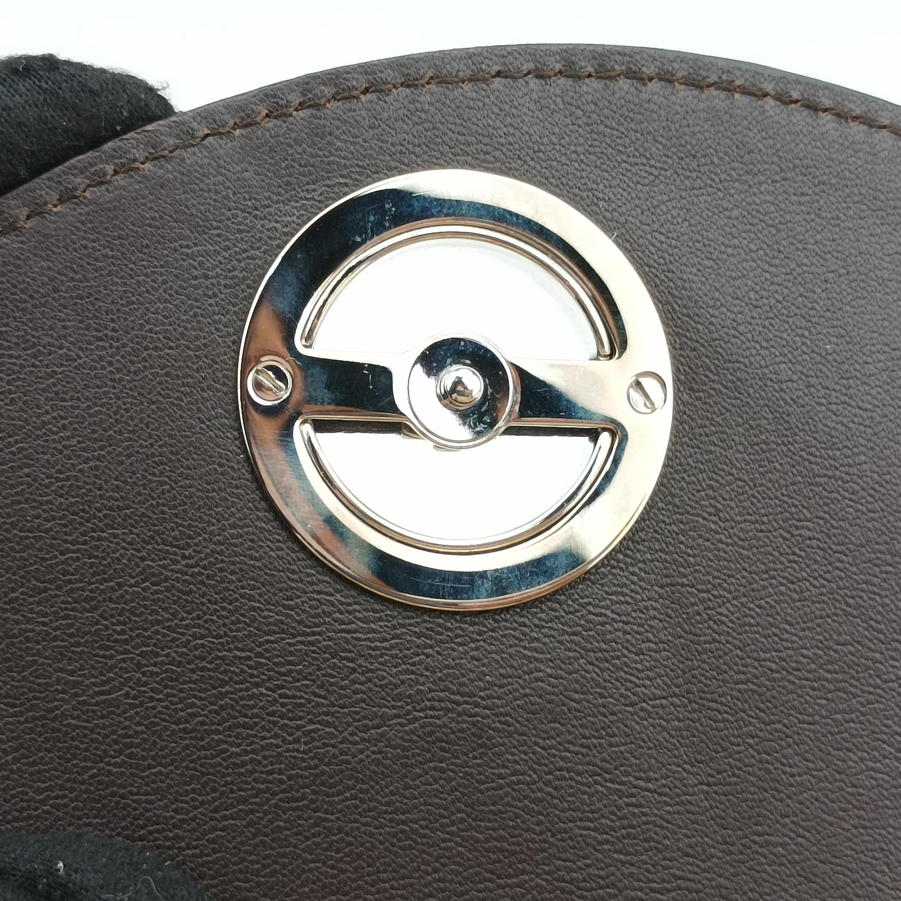 Pre-owned Christian Dior Leopard Print Jazzclub Brown×Multicolour ponyhair  clutchbag | stylenewstar