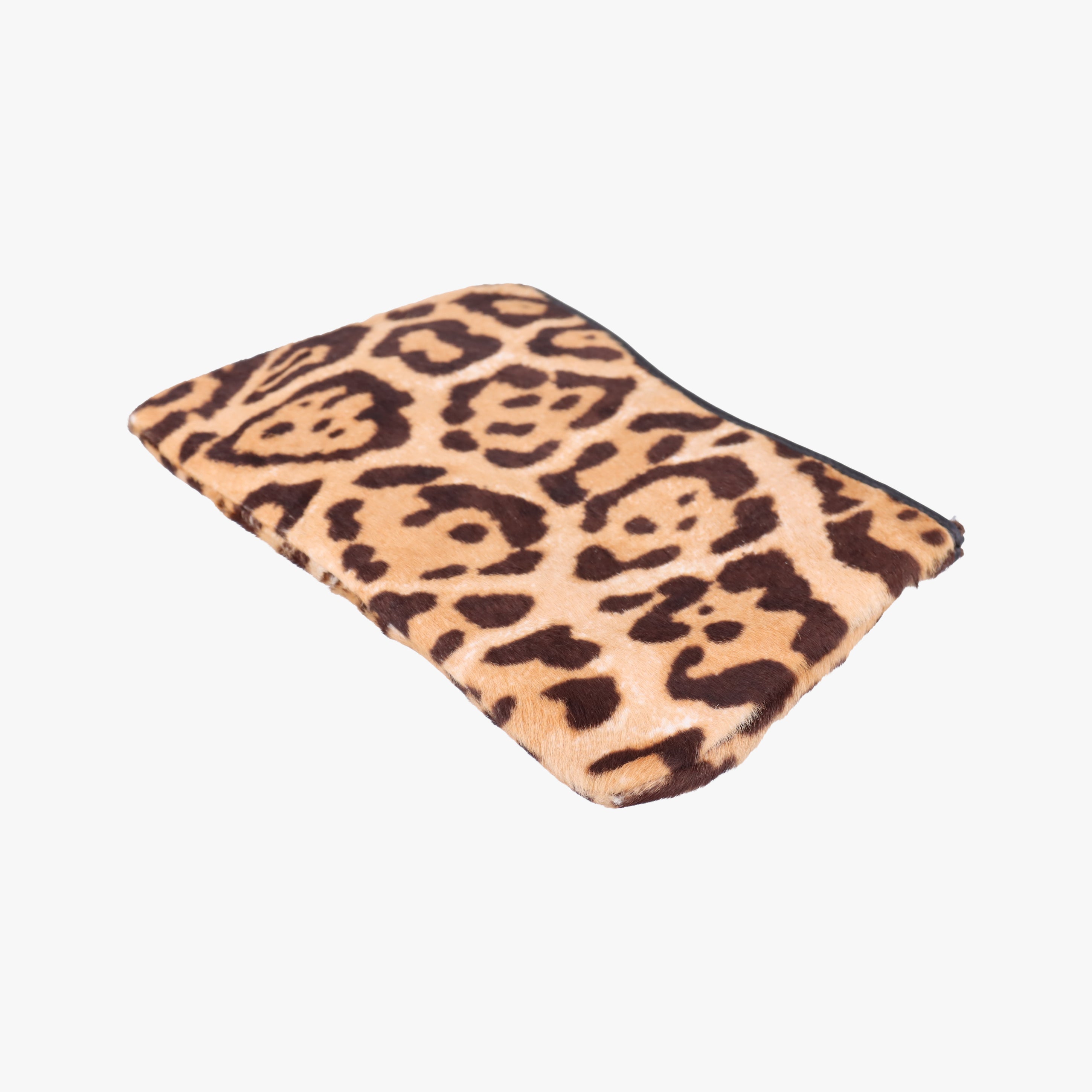 Pre-owned Christian Dior Leopard Print Jazzclub Brown×Multicolour ponyhair  clutchbag | stylenewstar